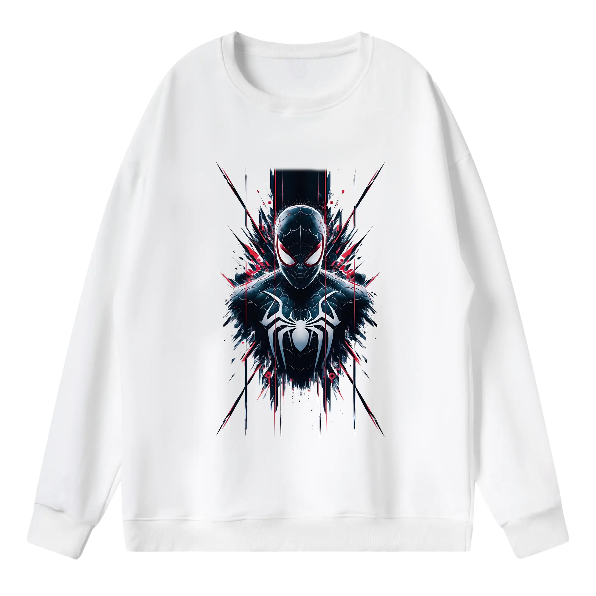 アベンジャーズ (Avenjāzu) グッズ スパイダーマン（Spider-Man） - 薄手 クルーネック スウェット 裏毛260g · ポリエステル 春秋向け カジュアル 男女兼用 · トレーナー デイリー スポーツ 散歩に最適