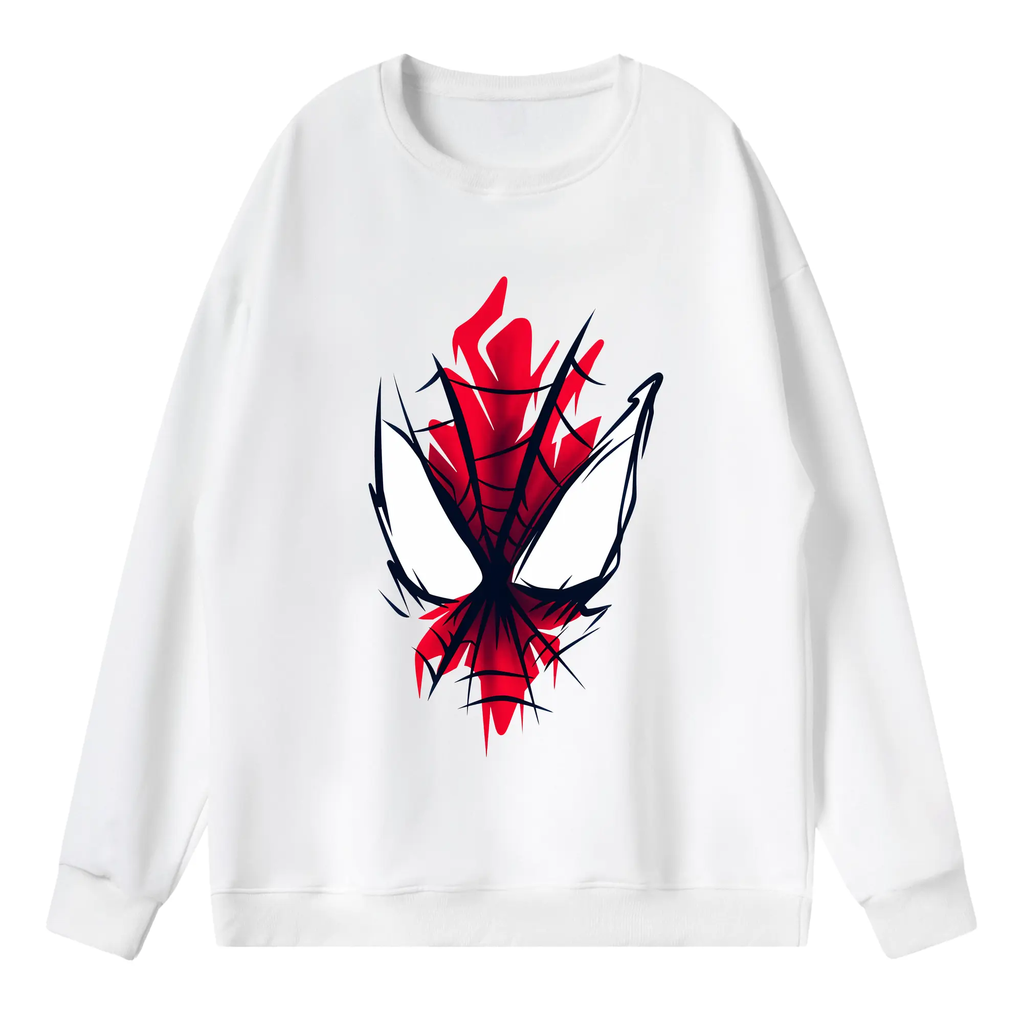 アベンジャーズ (Avenjāzu) グッズ スパイダーマン（Spider-Man） - 薄手 クルーネック スウェット 裏毛260g · ポリエステル 春秋向け カジュアル 男女兼用 · トレーナー デイリー スポーツ 散歩に最適