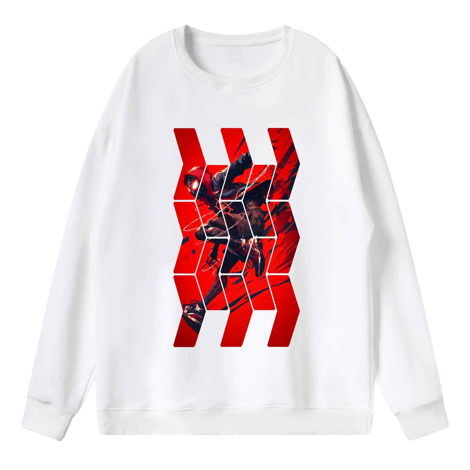 アベンジャーズ (Avenjāzu) グッズ スパイダーマン（Spider-Man） - 薄手 クルーネック スウェット 裏毛260g · ポリエステル 春秋向け カジュアル 男女兼用 · トレーナー デイリー スポーツ 散歩に最適