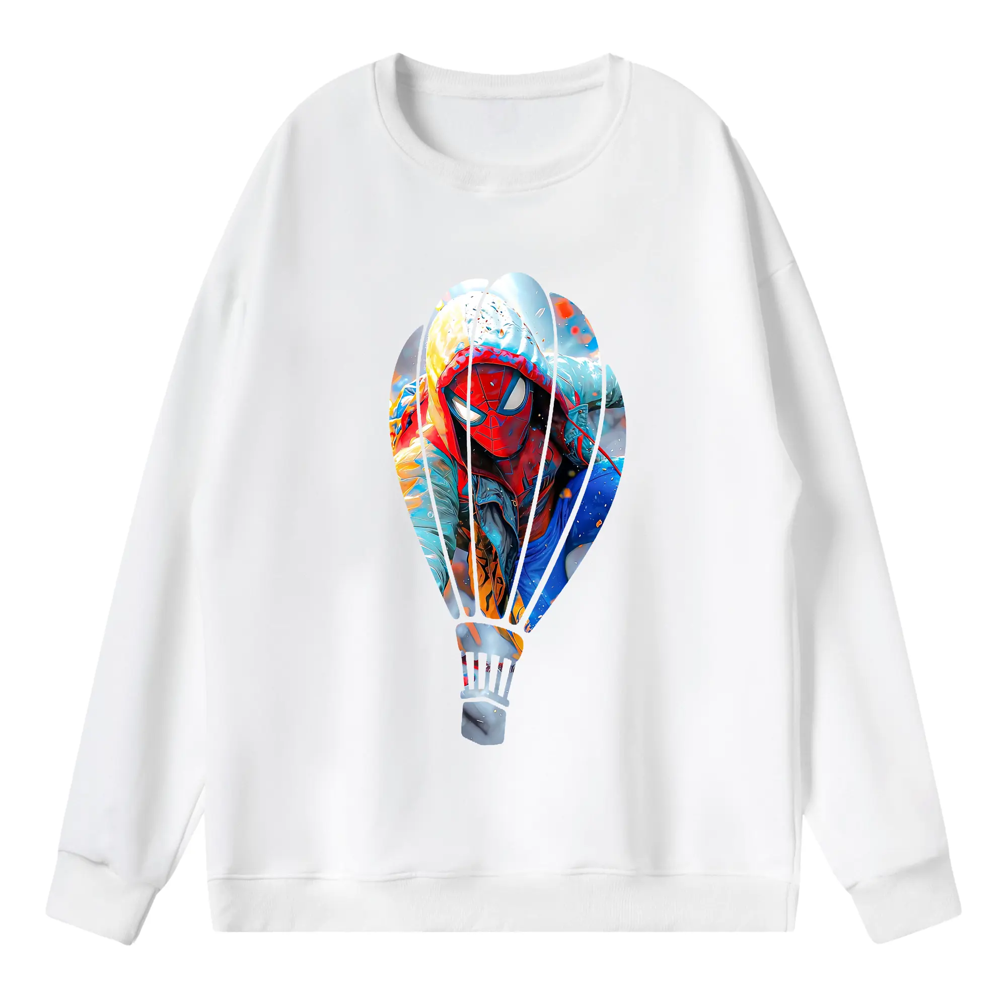 アベンジャーズ (Avenjāzu) グッズ スパイダーマン（Spider-Man） - 薄手 クルーネック スウェット 裏毛260g · ポリエステル 春秋向け カジュアル 男女兼用 · トレーナー デイリー スポーツ 散歩に最適