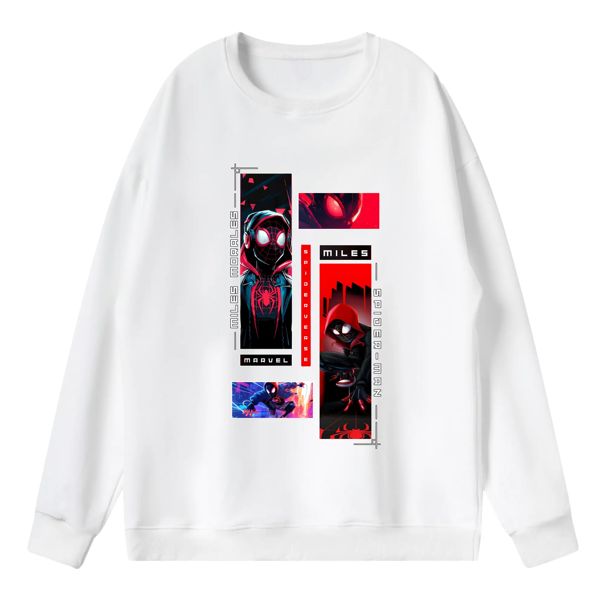 アベンジャーズ (Avenjāzu) グッズ スパイダーマン（Spider-Man） - 薄手 クルーネック スウェット 裏毛260g · ポリエステル 春秋向け カジュアル 男女兼用 · トレーナー デイリー スポーツ 散歩に最適