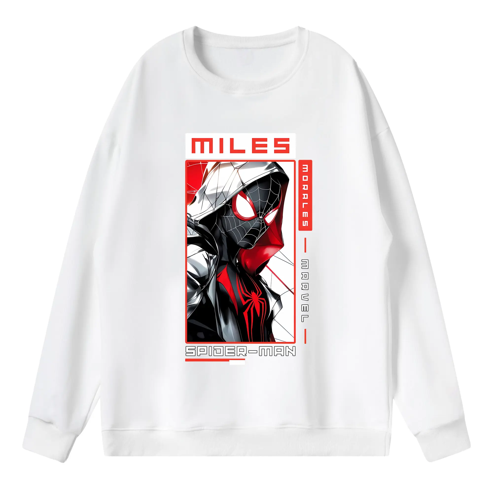 アベンジャーズ (Avenjāzu) グッズ スパイダーマン（Spider-Man） - 薄手 クルーネック スウェット 裏毛260g · ポリエステル 春秋向け カジュアル 男女兼用 · トレーナー デイリー スポーツ 散歩に最適