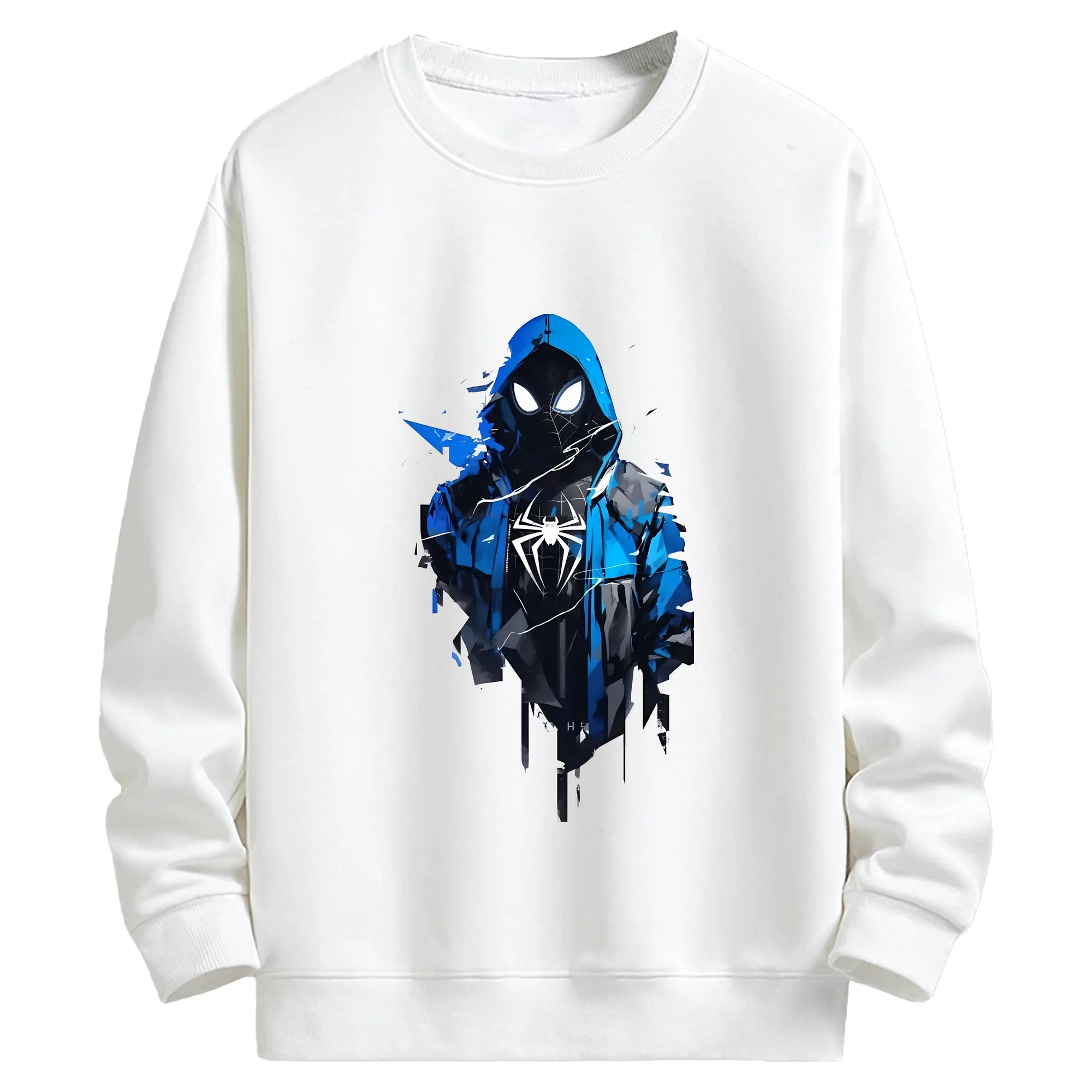 アベンジャーズ (Avenjāzu) グッズ スパイダーマン（Spider-Man） - キッズ クルーネックスウェットシャツ ・ フロントプリント ・ 綿80％ ポリエステル20％ ・ 快適 通学 スポーツ 日常使い お散歩用