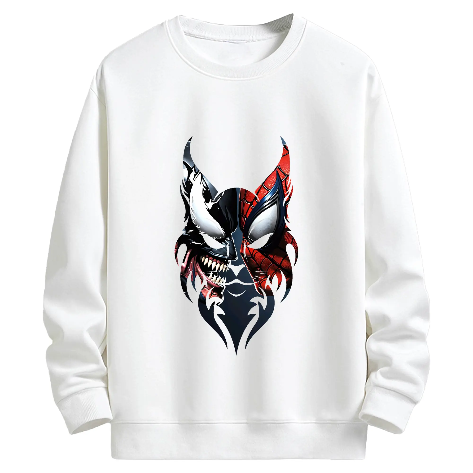 アベンジャーズ (Avenjāzu) グッズ スパイダーマン（Spider-Man） - キッズ クルーネックスウェットシャツ ・ フロントプリント ・ 綿80％ ポリエステル20％ ・ 快適 通学 スポーツ 日常使い お散歩用