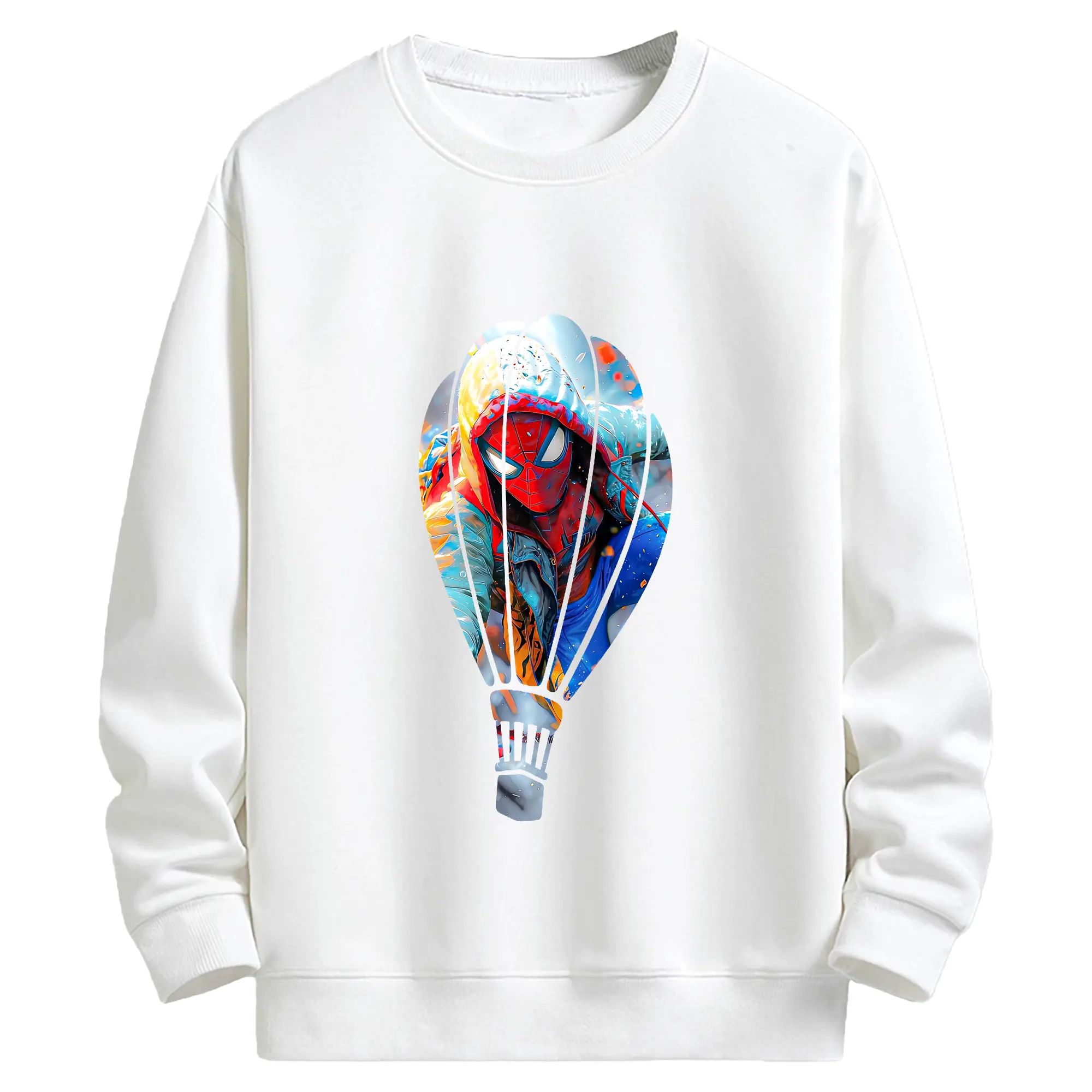 アベンジャーズ (Avenjāzu) グッズ スパイダーマン（Spider-Man） - キッズ クルーネックスウェットシャツ ・ フロントプリント ・ 綿80％ ポリエステル20％ ・ 快適 通学 スポーツ 日常使い お散歩用