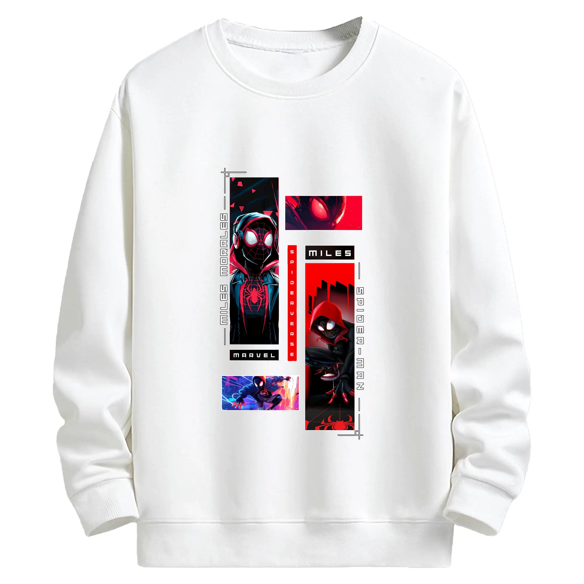 アベンジャーズ (Avenjāzu) グッズ スパイダーマン（Spider-Man） - キッズ クルーネックスウェットシャツ ・ フロントプリント ・ 綿80％ ポリエステル20％ ・ 快適 通学 スポーツ 日常使い お散歩用