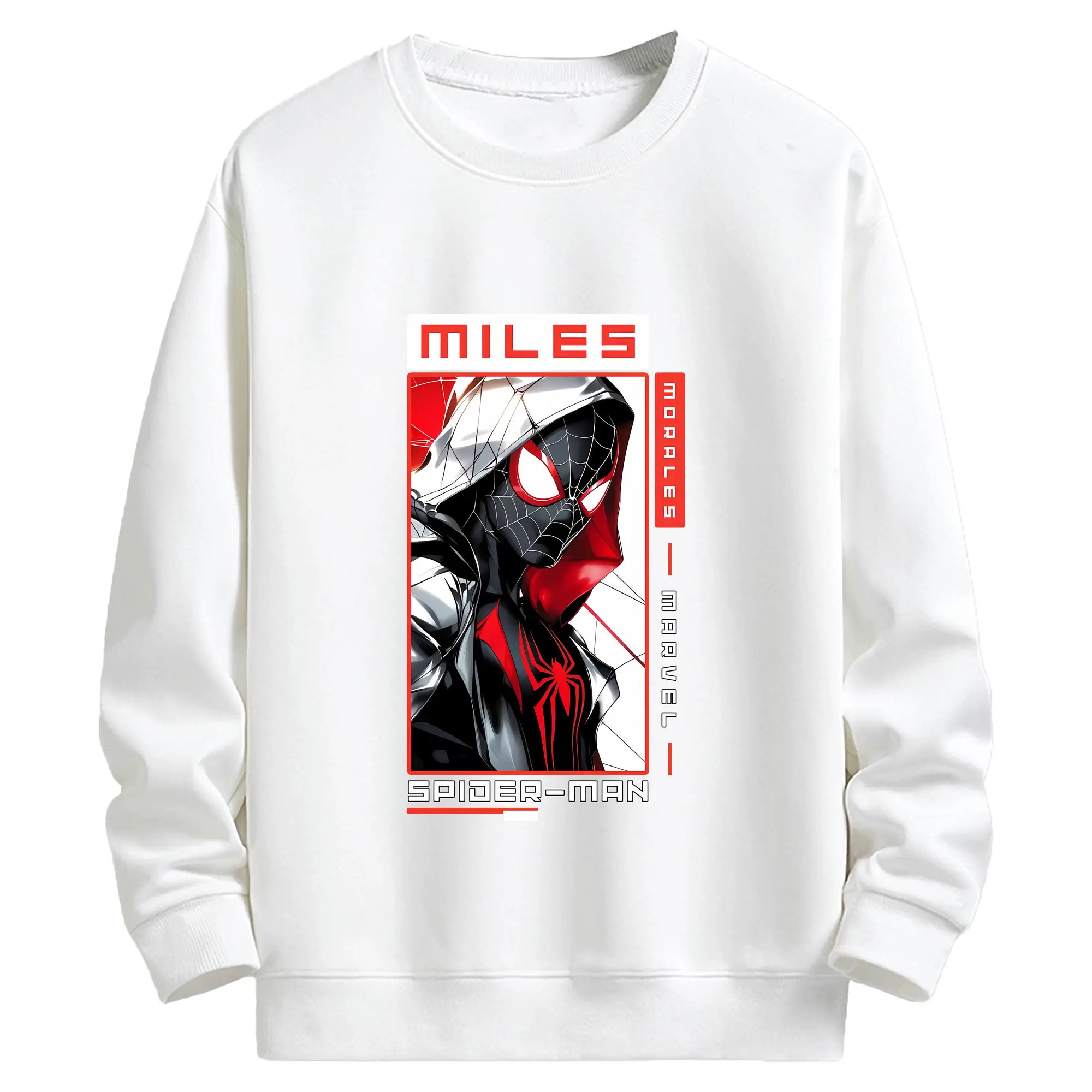 アベンジャーズ (Avenjāzu) グッズ スパイダーマン（Spider-Man） - キッズ クルーネックスウェットシャツ ・ フロントプリント ・ 綿80％ ポリエステル20％ ・ 快適 通学 スポーツ 日常使い お散歩用