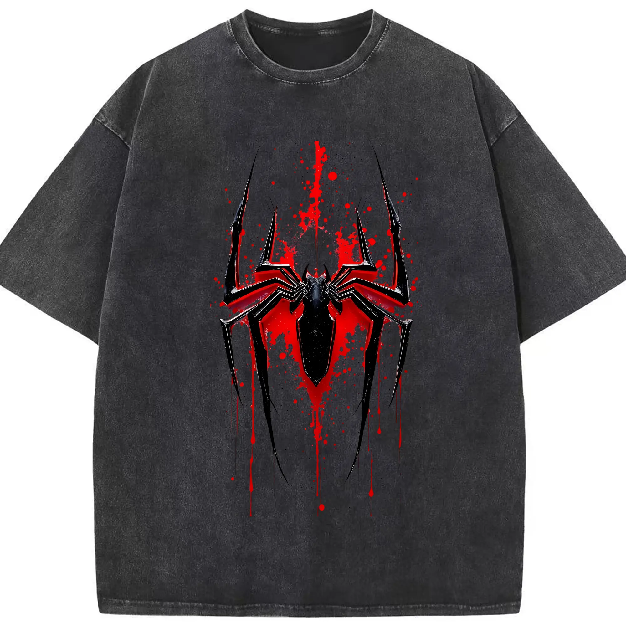 アベンジャーズ (Avenjāzu) グッズ スパイダーマン（Spider-Man） - 綿100％ ヴィンテージ風 半袖Tシャツ ・ フロントプリント ・ 柔らか肌触り ・ 通気性 快適 ・ スポーツ カジュアル 外出用
