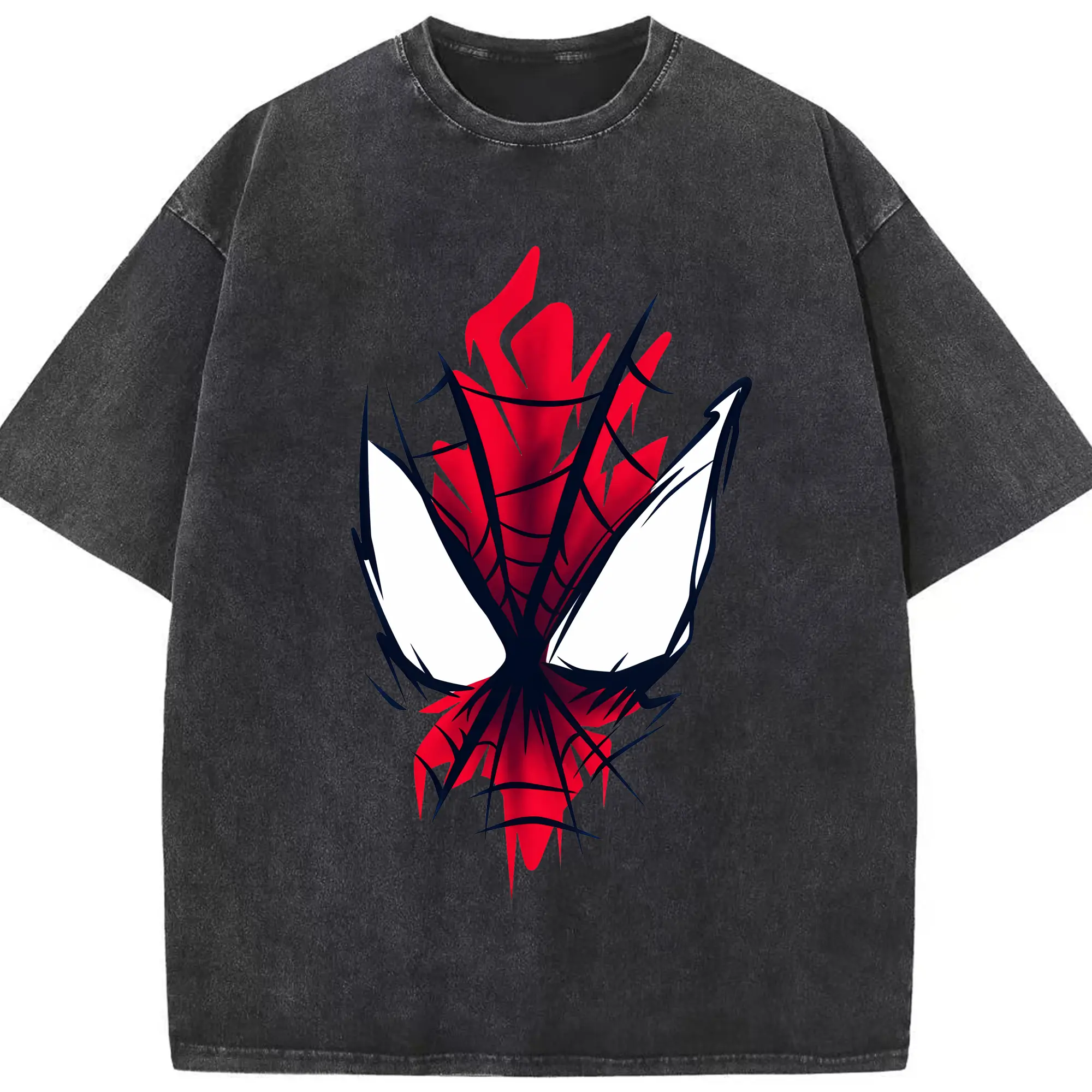 アベンジャーズ (Avenjāzu) グッズ スパイダーマン（Spider-Man） - 綿100％ ヴィンテージ風 半袖Tシャツ ・ フロントプリント ・ 柔らか肌触り ・ 通気性 快適 ・ スポーツ カジュアル 外出用