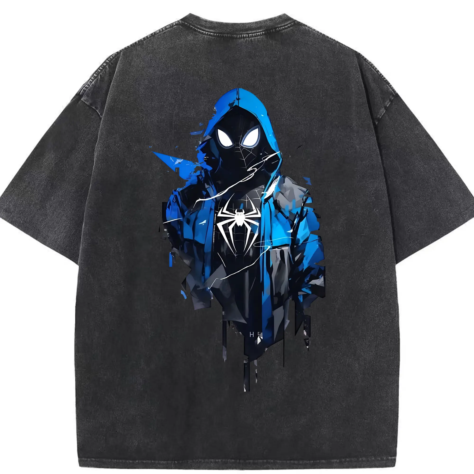 アベンジャーズ (Avenjāzu) グッズ スパイダーマン（Spider-Man） - 綿100％ ヴィンテージ風 半袖Tシャツ ・ 背面プリント ・ 柔らか肌触り ・ 通気性 快適 ・ スポーツ カジュアル 外出用
