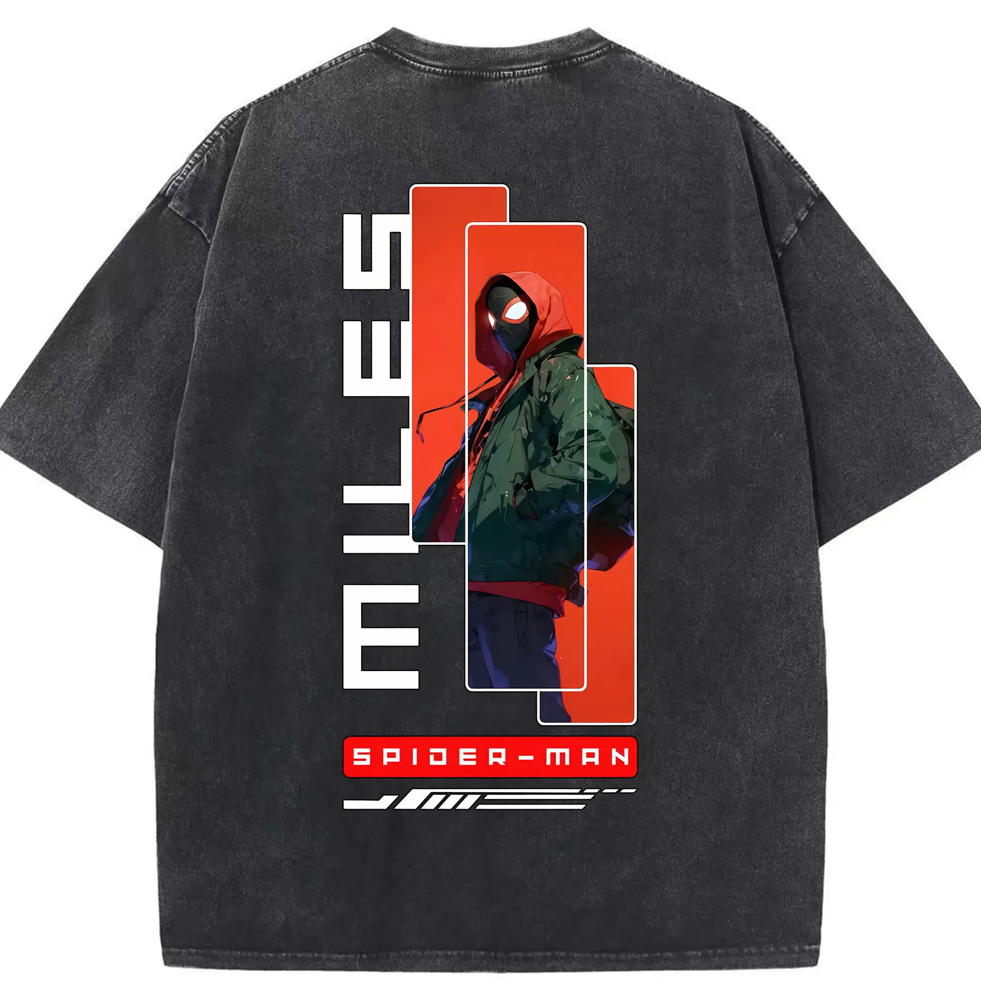 アベンジャーズ (Avenjāzu) グッズ スパイダーマン（Spider-Man） - 綿100％ ヴィンテージ風 半袖Tシャツ ・ 背面プリント ・ 柔らか肌触り ・ 通気性 快適 ・ スポーツ カジュアル 外出用