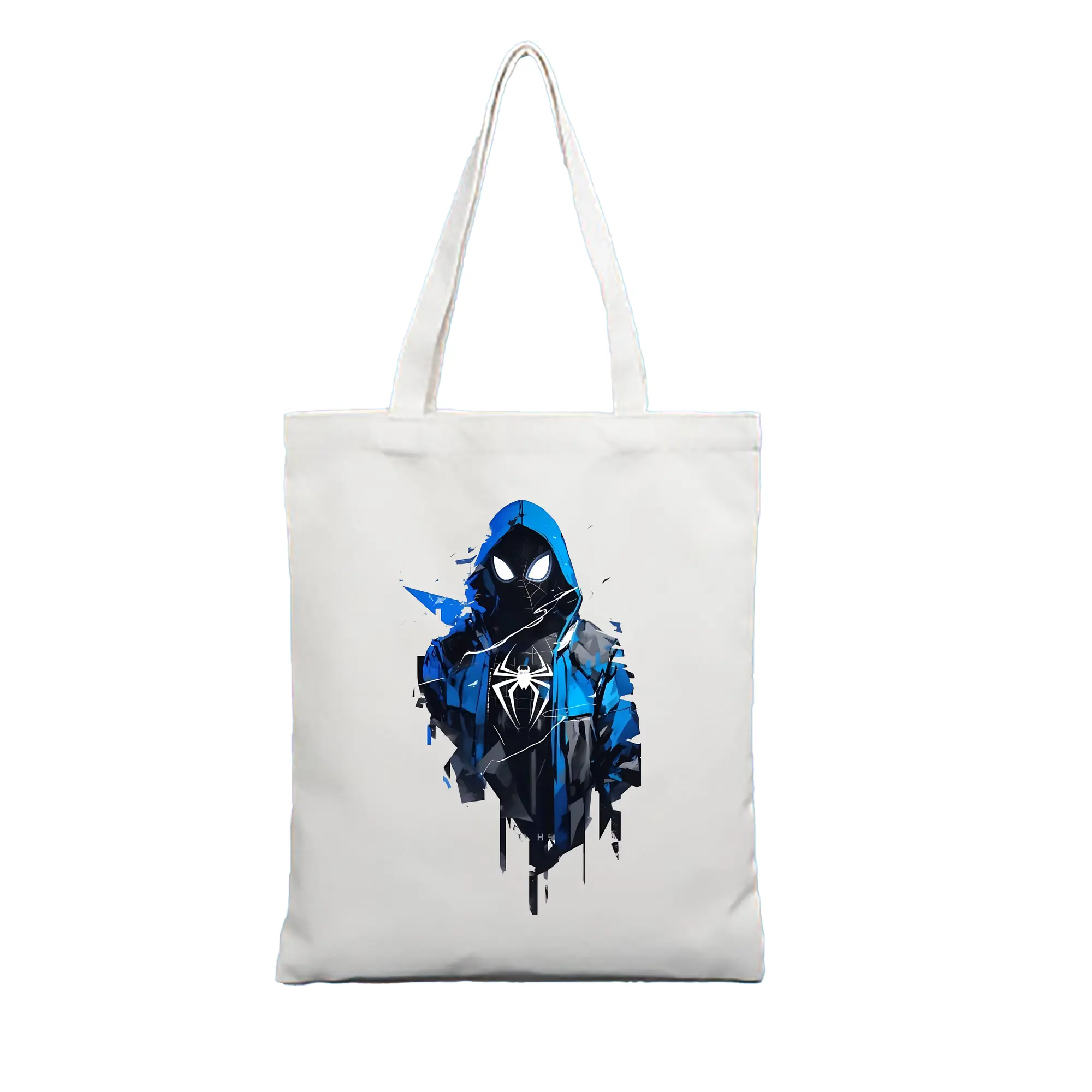 アベンジャーズ (Avenjāzu) グッズ スパイダーマン（Spider-Man） - 縦型キャンバス手提げバッグ（トートバッグ） ・ キャンバス素材 ・ ショッピング用 ・ 軽量 丈夫 お手入れ簡単