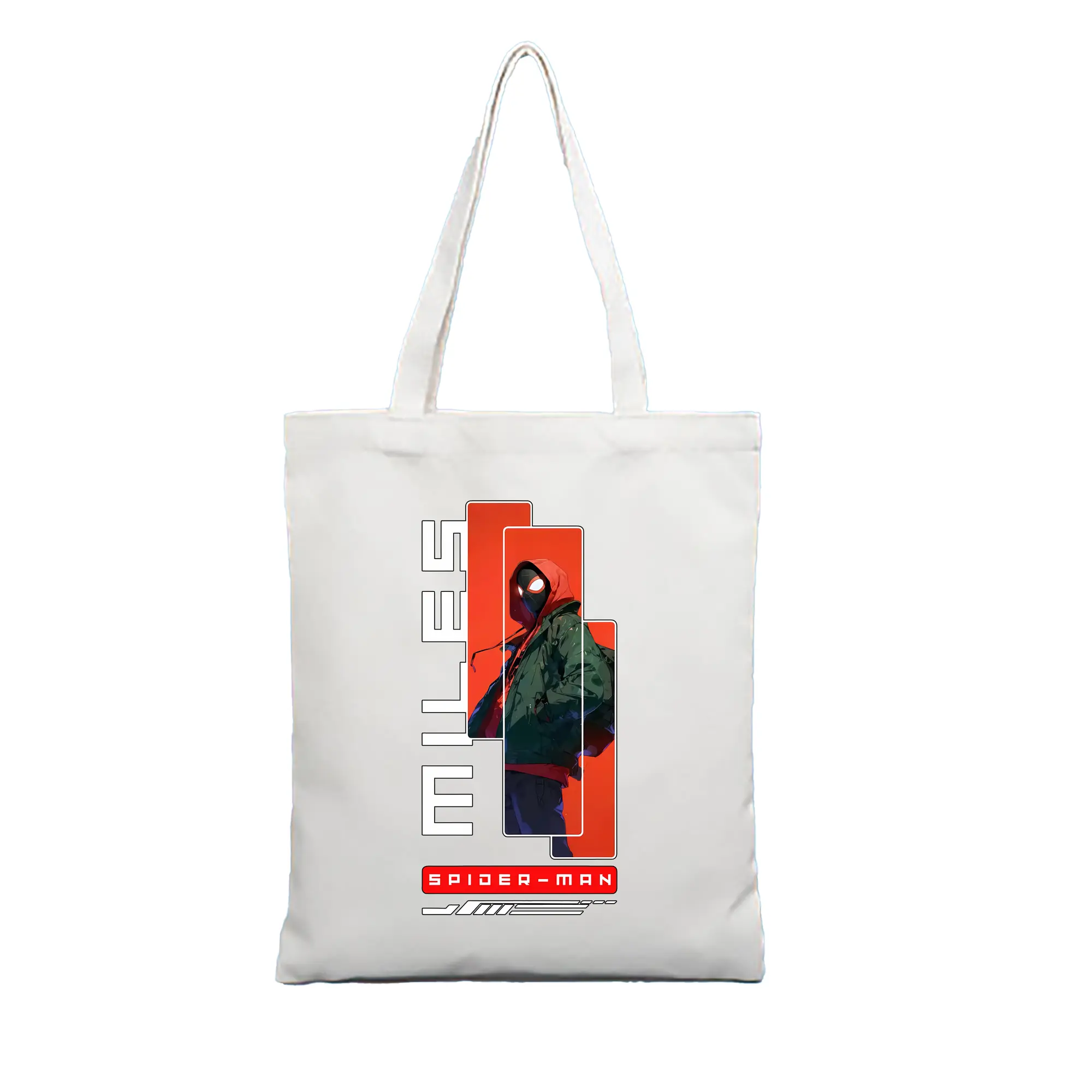 アベンジャーズ (Avenjāzu) グッズ スパイダーマン（Spider-Man） - 縦型キャンバス手提げバッグ（トートバッグ） ・ キャンバス素材 ・ ショッピング用 ・ 軽量 丈夫 お手入れ簡単