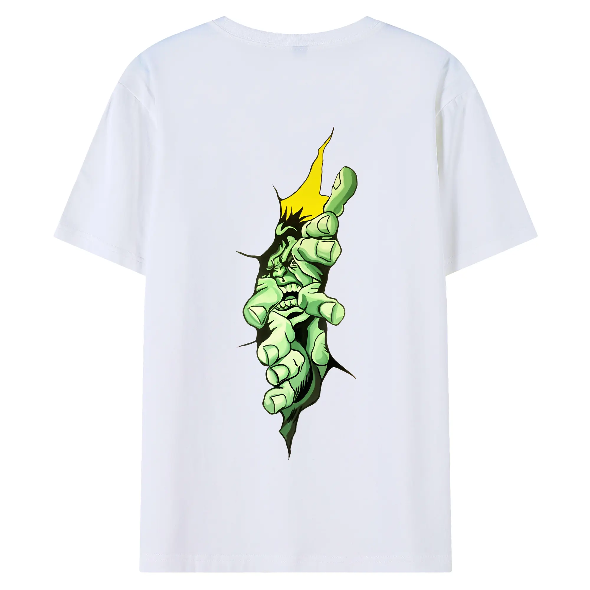 アベンジャーズ (Avenjāzu) グッズ ハルク（Hulk） - 綿100％ 半袖Tシャツ ・ バックプリント ・ 快適 通気性 ・ 日常使い 散歩 スポーツ用