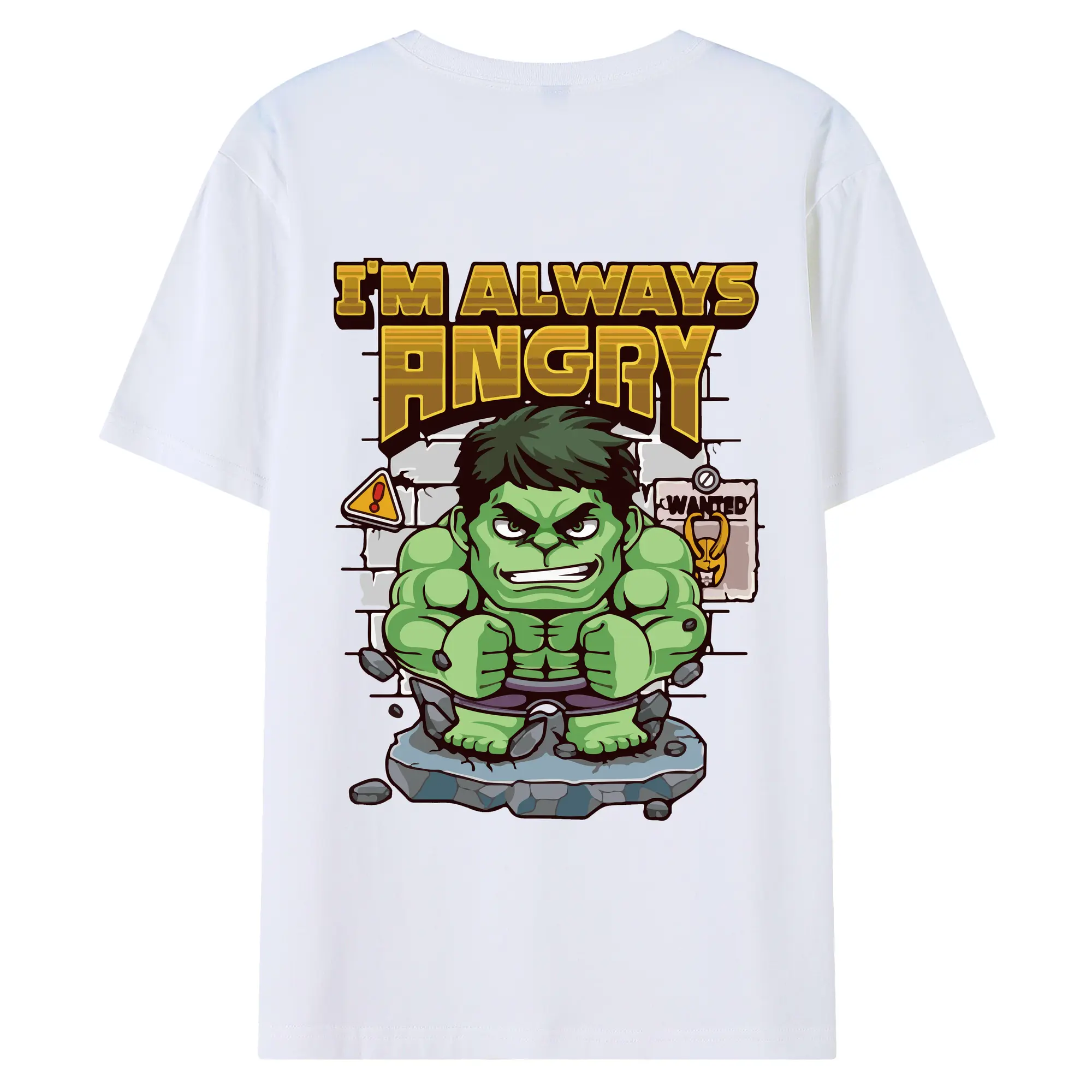 アベンジャーズ (Avenjāzu) グッズ ハルク（Hulk） - 綿100％ 半袖Tシャツ ・ バックプリント ・ 快適 通気性 ・ 日常使い 散歩 スポーツ用