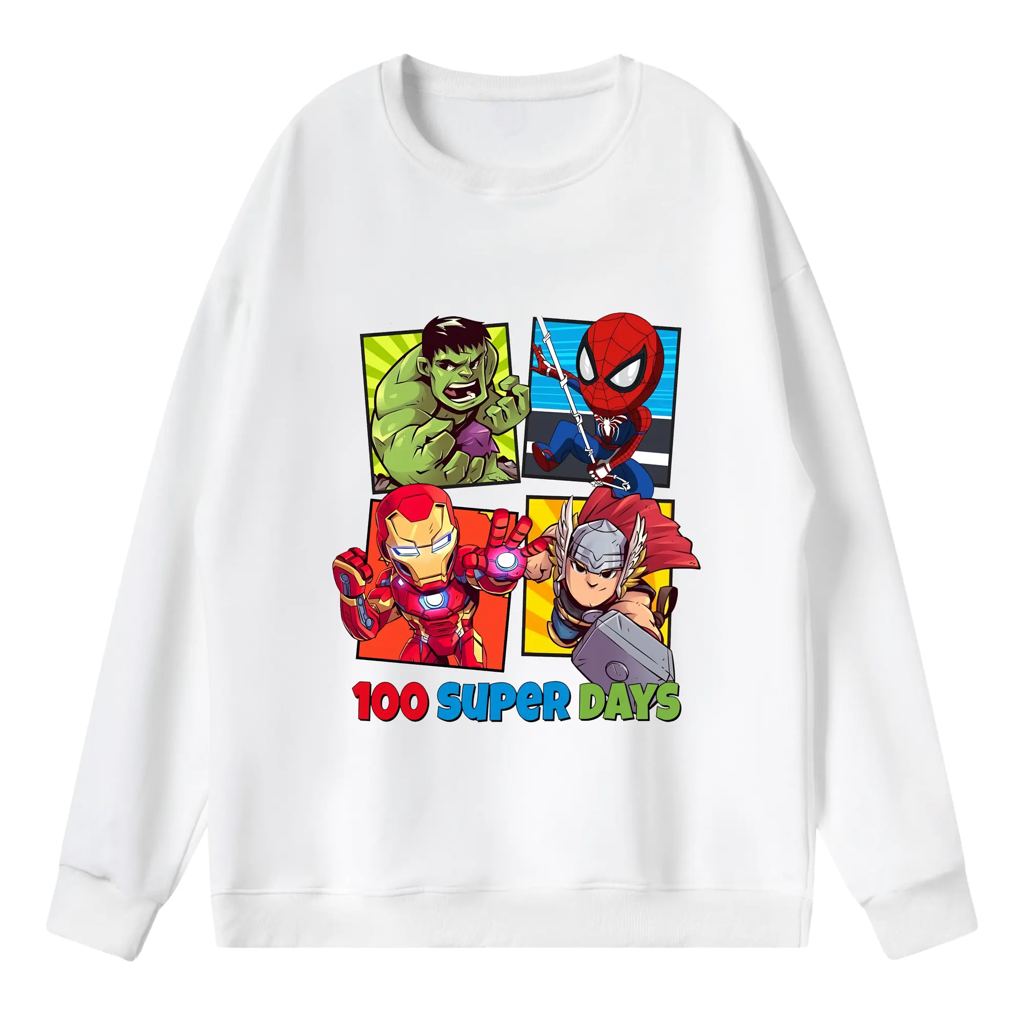 アベンジャーズ (Avenjāzu) グッズ アイアンマン（Iron Man） - 薄手 クルーネック スウェット 裏毛260g · ポリエステル 春秋向け カジュアル 男女兼用 · トレーナー デイリー スポーツ 散歩に最適