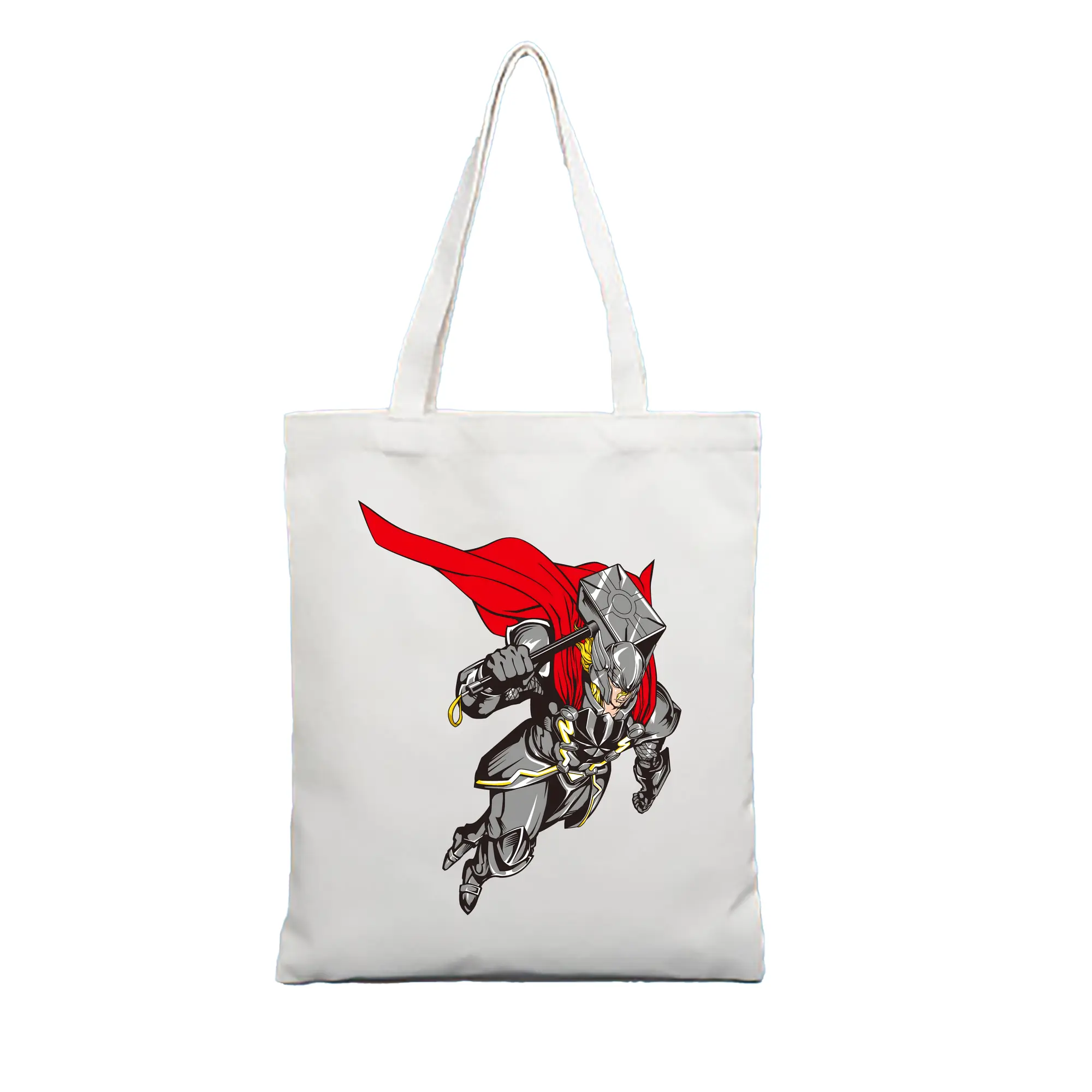 アベンジャーズ (Avenjāzu) グッズ マイティ・ソー（Thor） - 縦型キャンバス手提げバッグ（トートバッグ） ・ キャンバス素材 ・ ショッピング用 ・ 軽量 丈夫 お手入れ簡単