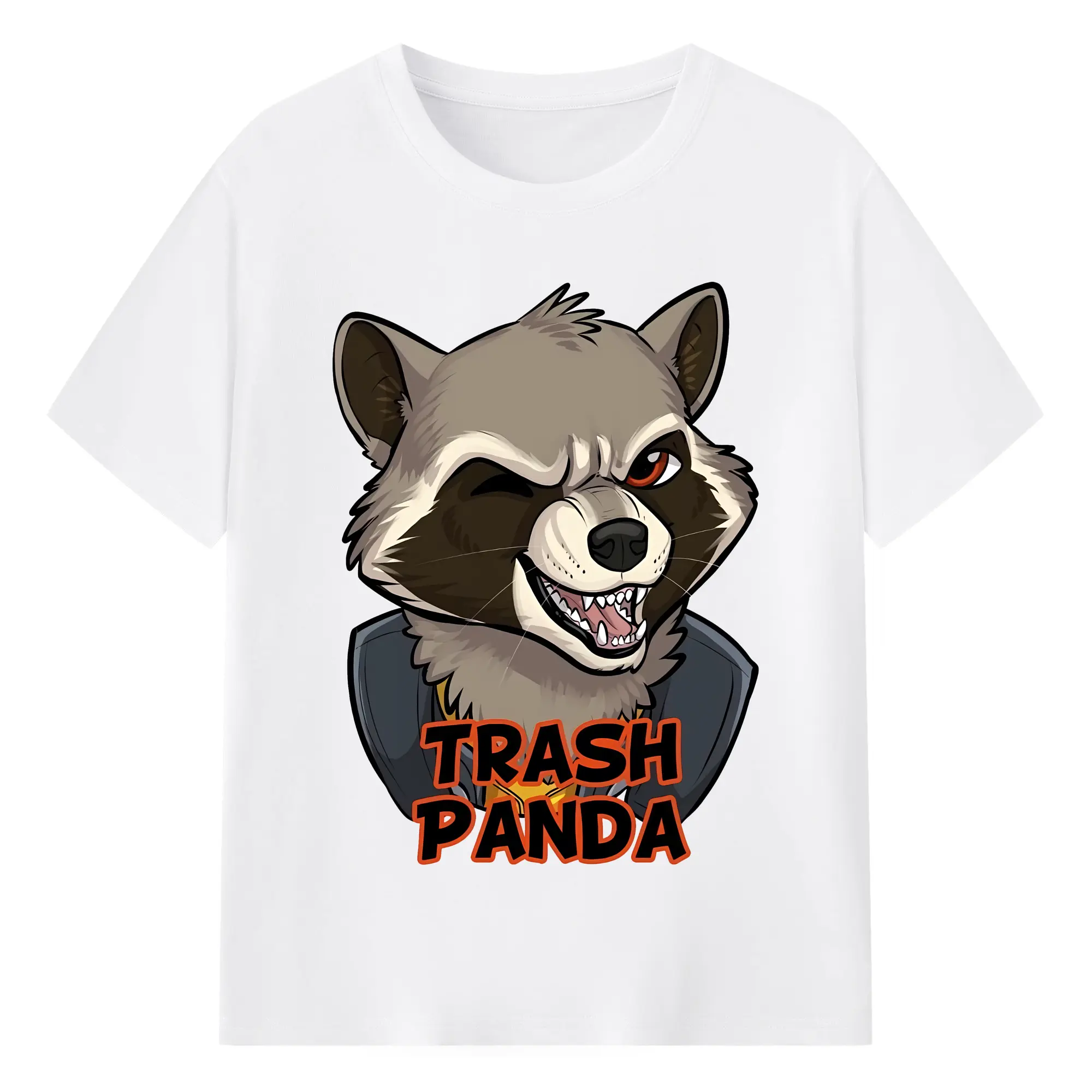 アベンジャーズ (Avenjāzu) グッズ ロケット(Roketto) - 綿100％ 半袖Tシャツ ・ フロントプリント ・ 快適 通気性 ・ 日常使い 散歩 スポーツ用