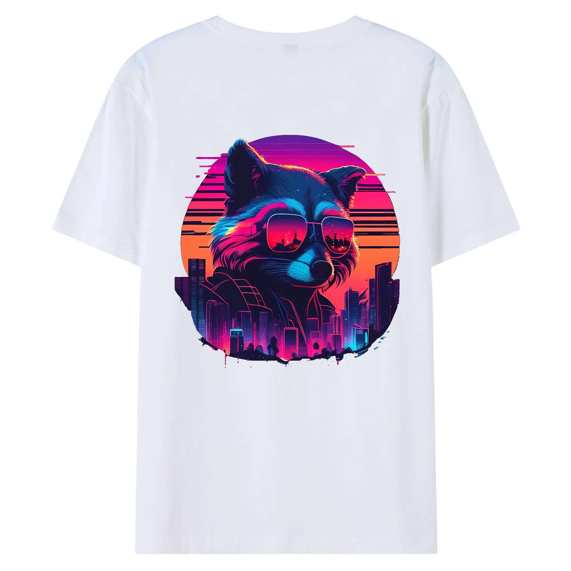 アベンジャーズ (Avenjāzu) グッズ ロケット(Roketto) - 綿100％ 半袖Tシャツ ・ バックプリント ・ 快適 通気性 ・ 日常使い 散歩 スポーツ用