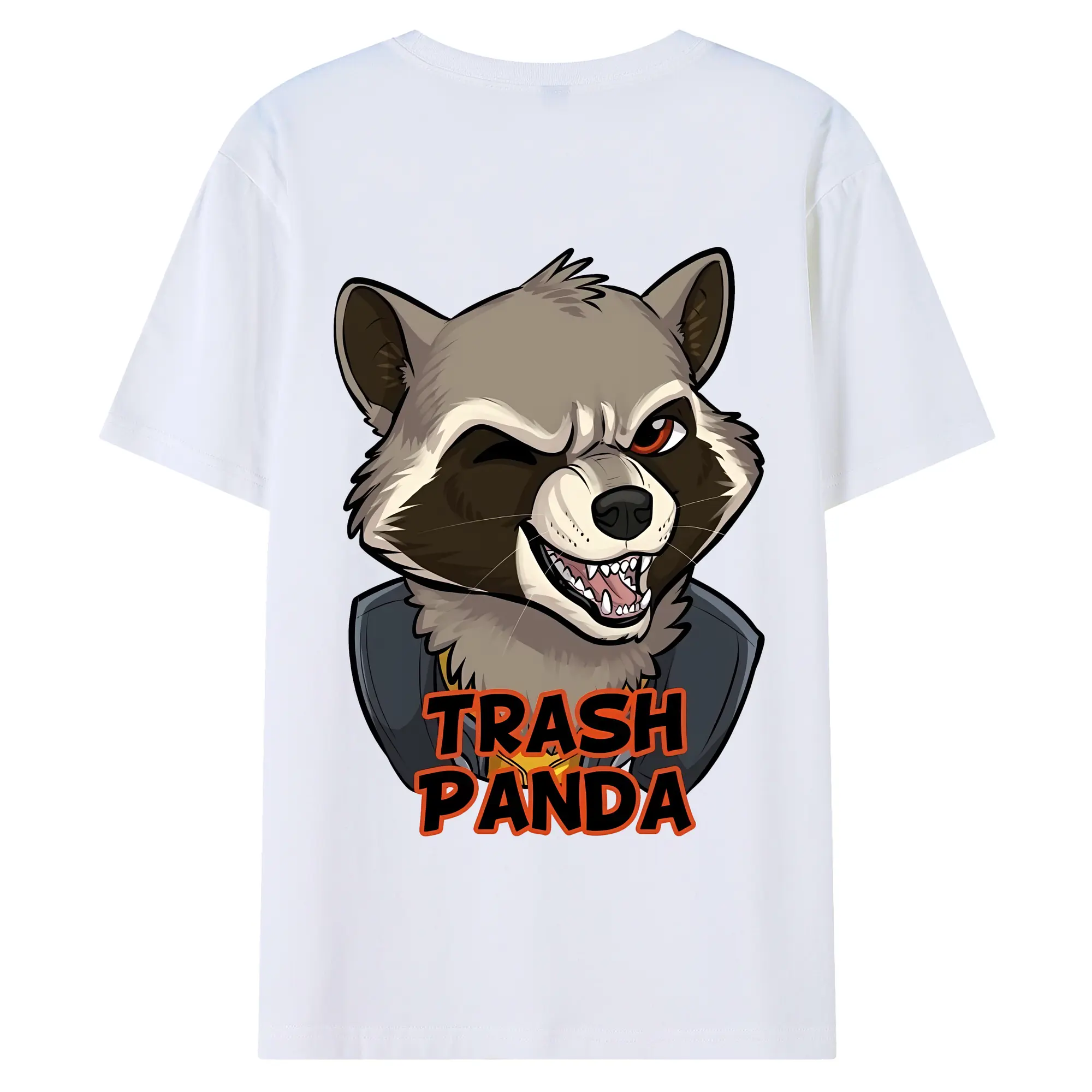 アベンジャーズ (Avenjāzu) グッズ ロケット(Roketto) - 綿100％ 半袖Tシャツ ・ バックプリント ・ 快適 通気性 ・ 日常使い 散歩 スポーツ用