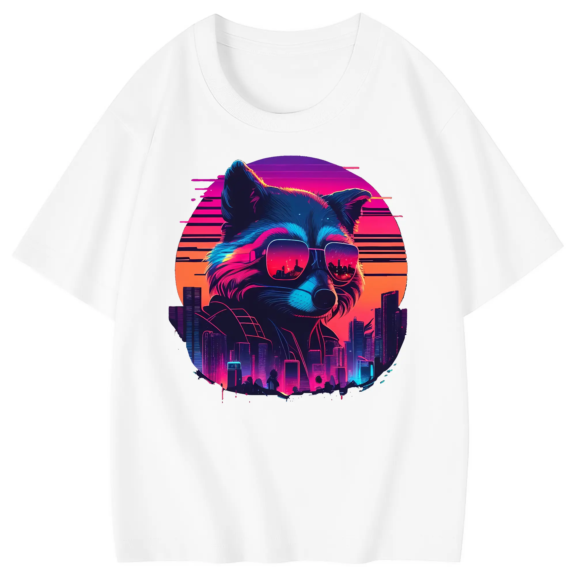 アベンジャーズ (Avenjāzu) グッズ ロケット(Roketto) - 綿100％ キッズTシャツ ・ フロントプリント ・ 快適 通気性 ・ スポーツ カジュアル 散歩用