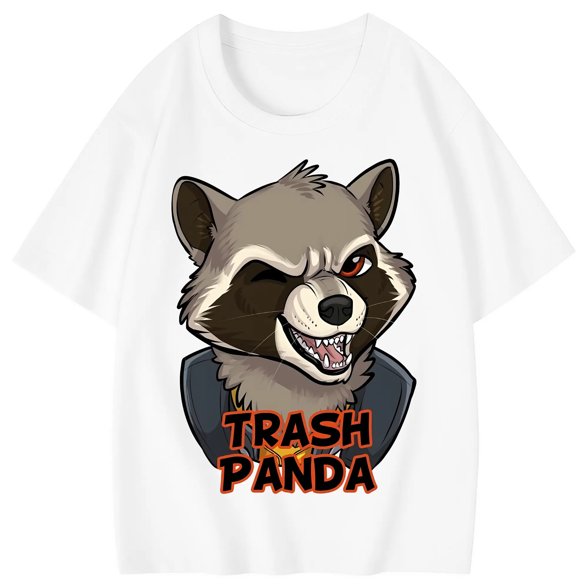 アベンジャーズ (Avenjāzu) グッズ ロケット(Roketto) - 綿100％ キッズTシャツ ・ フロントプリント ・ 快適 通気性 ・ スポーツ カジュアル 散歩用