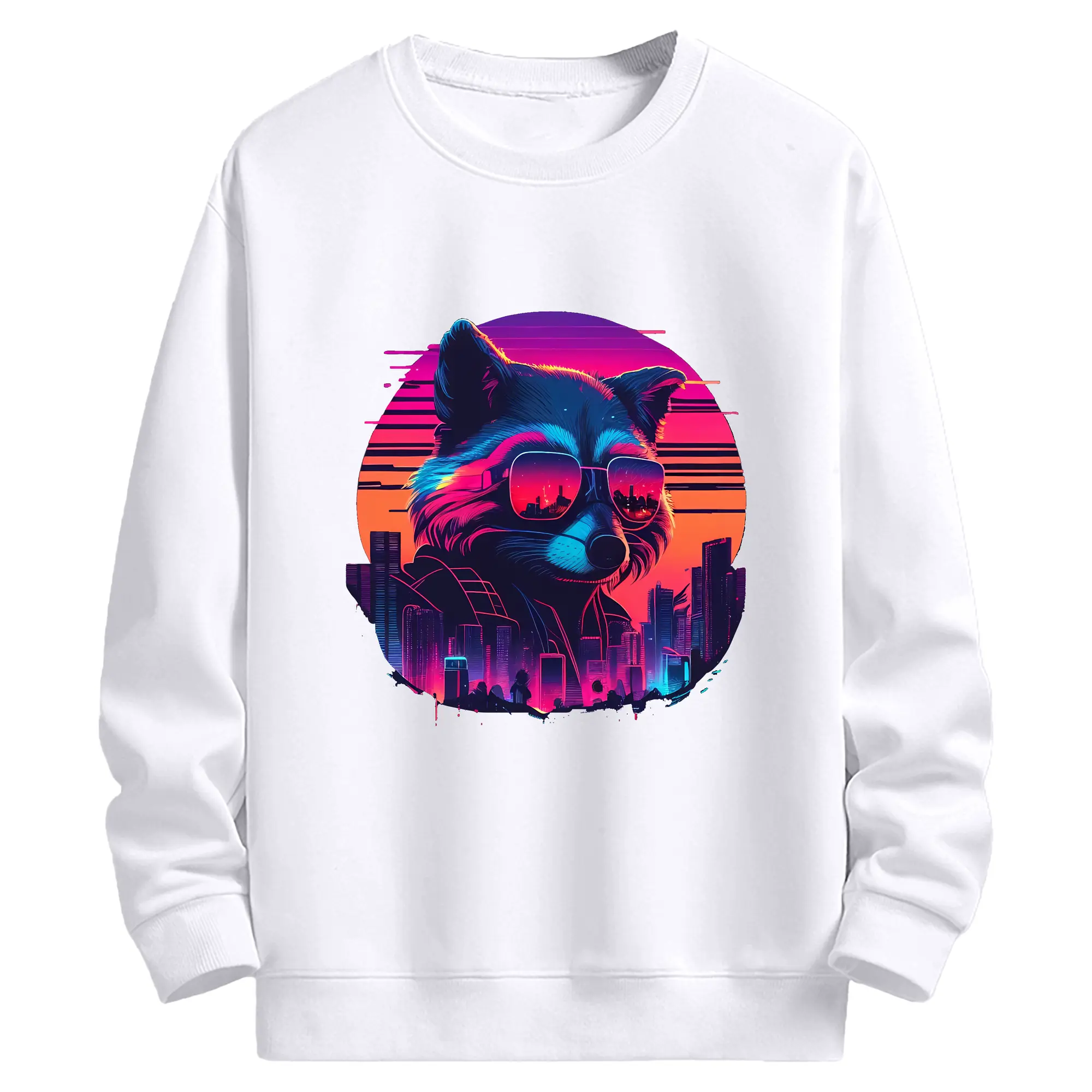 アベンジャーズ (Avenjāzu) グッズ ロケット(Roketto) - 高品質 クルーネック スウェット ・ コットン59％ ポリエステル41％ ・ ユニセックス 長袖 トレーナー ・ カジュアル デイリー スポーツ 散歩用