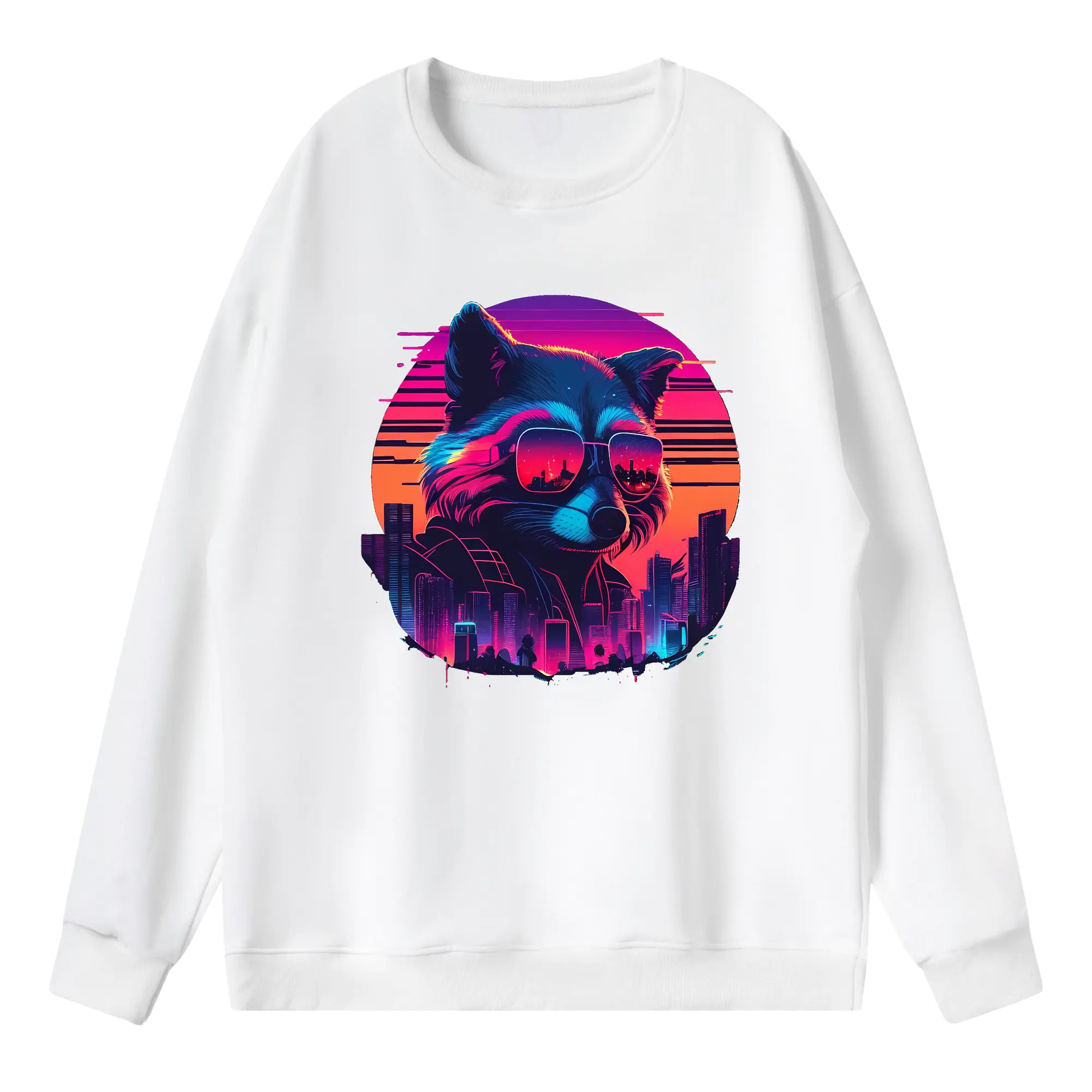 アベンジャーズ (Avenjāzu) グッズ ロケット(Roketto) - 薄手 クルーネック スウェット 裏毛260g · ポリエステル 春秋向け カジュアル 男女兼用 · トレーナー デイリー スポーツ 散歩に最適