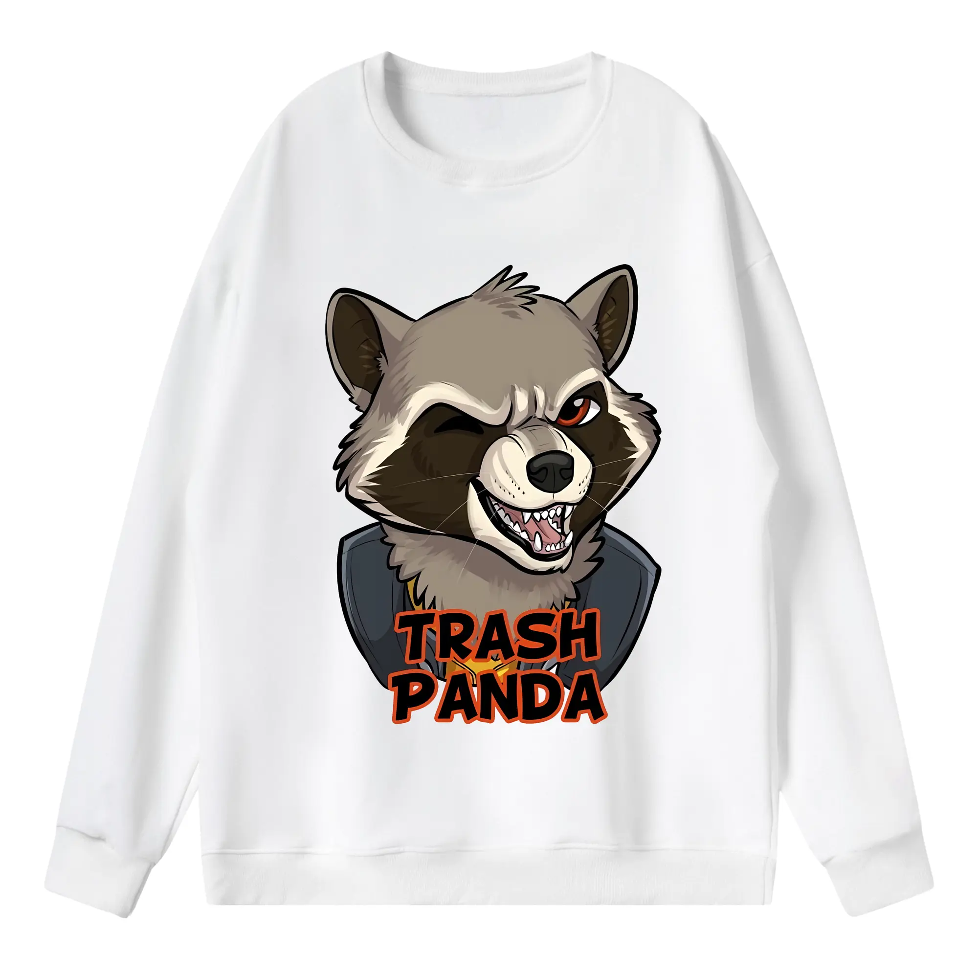 アベンジャーズ (Avenjāzu) グッズ ロケット(Roketto) - 薄手 クルーネック スウェット 裏毛260g · ポリエステル 春秋向け カジュアル 男女兼用 · トレーナー デイリー スポーツ 散歩に最適