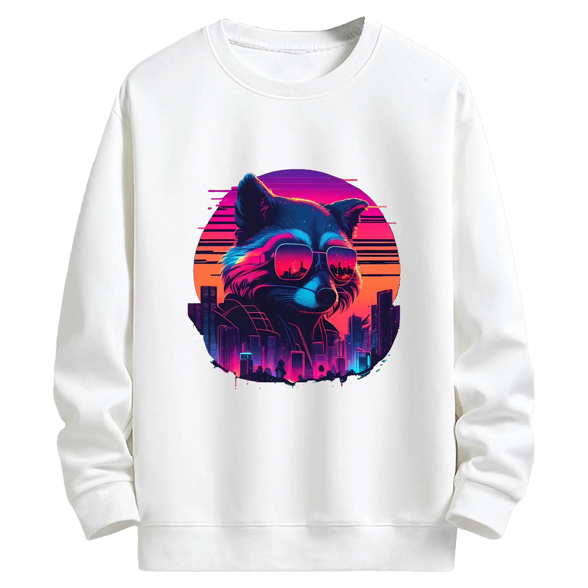 アベンジャーズ (Avenjāzu) グッズ ロケット(Roketto) - キッズ クルーネックスウェットシャツ ・ フロントプリント ・ 綿80％ ポリエステル20％ ・ 快適 通学 スポーツ 日常使い お散歩用