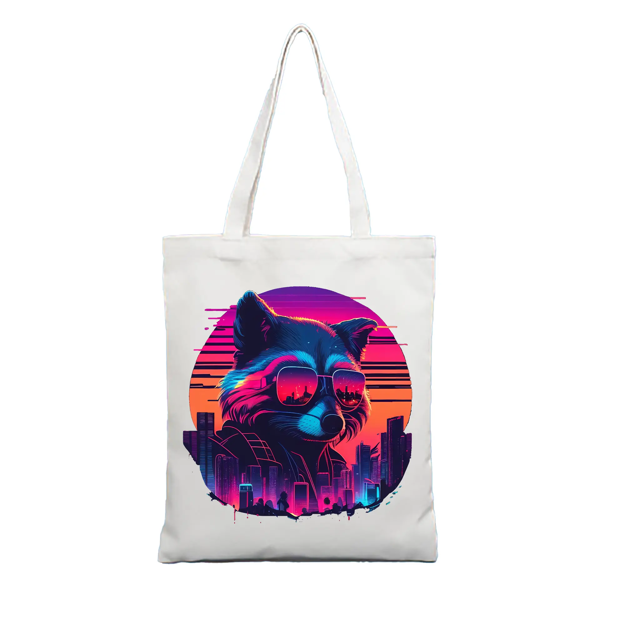 アベンジャーズ (Avenjāzu) グッズ ロケット(Roketto) - 縦型キャンバス手提げバッグ（トートバッグ） ・ キャンバス素材 ・ ショッピング用 ・ 軽量 丈夫 お手入れ簡単