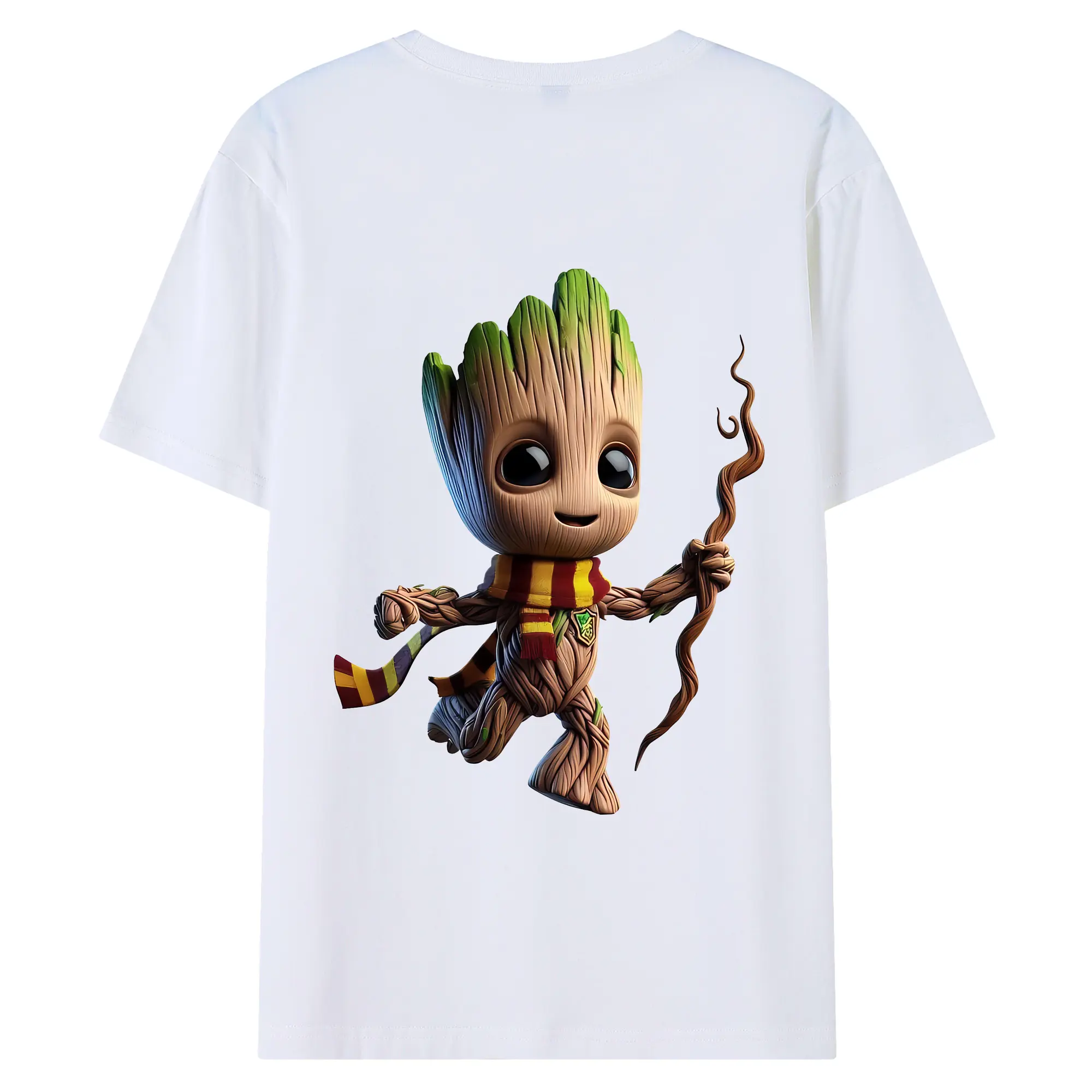 アベンジャーズ (Avenjāzu) グッズ グルート（Groot） - 綿100％ 半袖Tシャツ ・ バックプリント ・ 快適 通気性 ・ 日常使い 散歩 スポーツ用