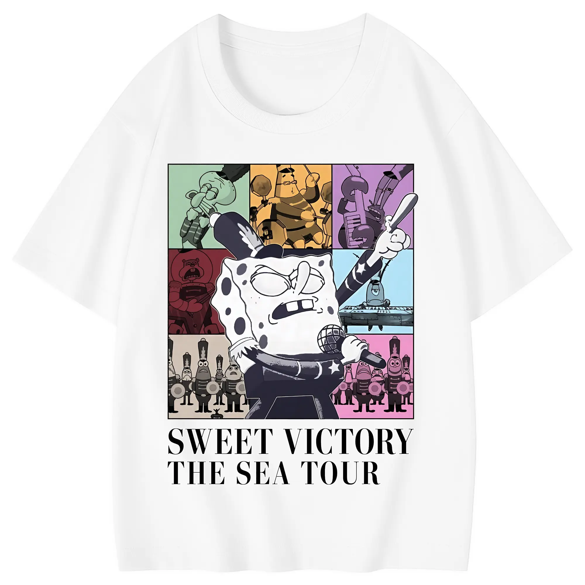 スポンジボブ グッズ スポンジボブ - 綿100％ キッズTシャツ ・ フロントプリント ・ 快適 通気性 ・ スポーツ カジュアル 散歩用