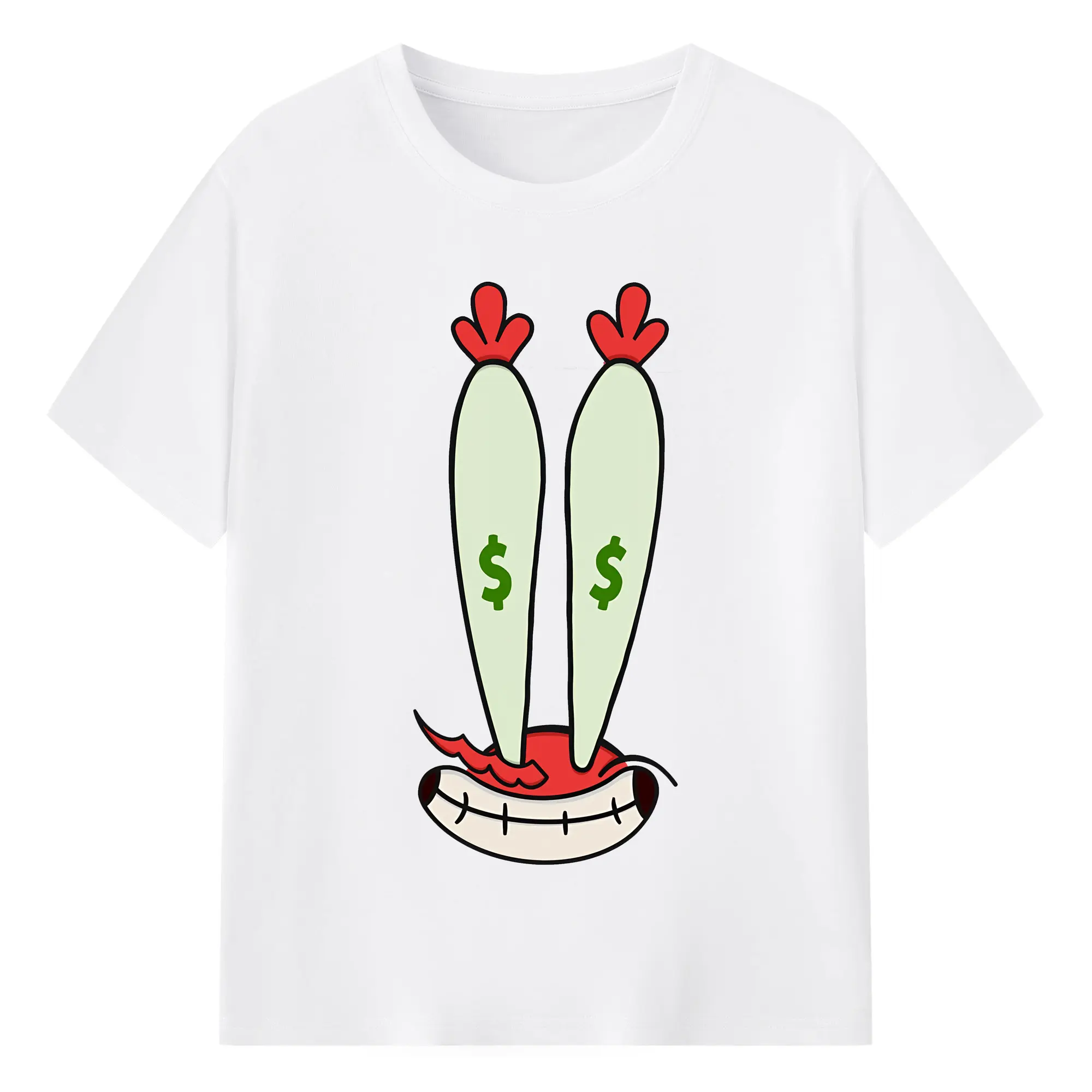 スポンジボブ グッズ ミスター・クラブ - 綿100％ 半袖Tシャツ ・ フロントプリント ・ 快適 通気性 ・ 日常使い 散歩 スポーツ用