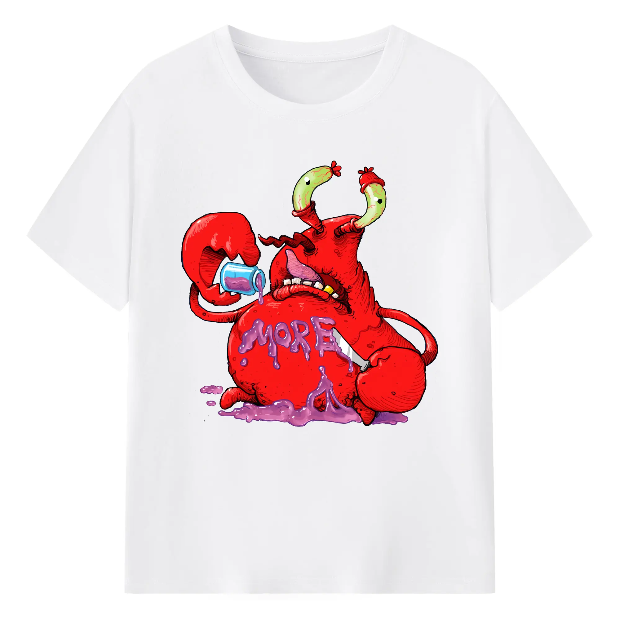 スポンジボブ グッズ ミスター・クラブ - 綿100％ 半袖Tシャツ ・ フロントプリント ・ 快適 通気性 ・ 日常使い 散歩 スポーツ用