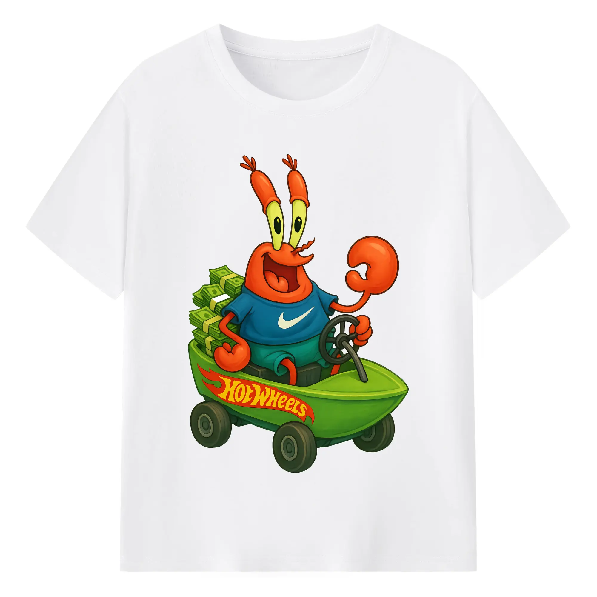 スポンジボブ グッズ ミスター・クラブ - 綿100％ 半袖Tシャツ ・ フロントプリント ・ 快適 通気性 ・ 日常使い 散歩 スポーツ用