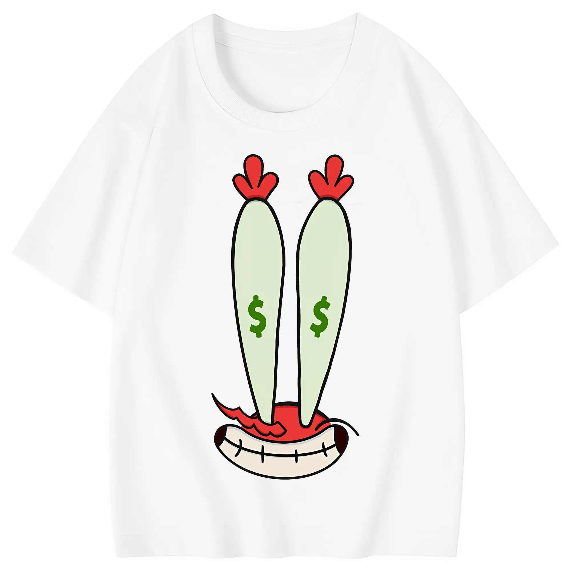 スポンジボブ グッズ ミスター・クラブ - 綿100％ キッズTシャツ ・ フロントプリント ・ 快適 通気性 ・ スポーツ カジュアル 散歩用