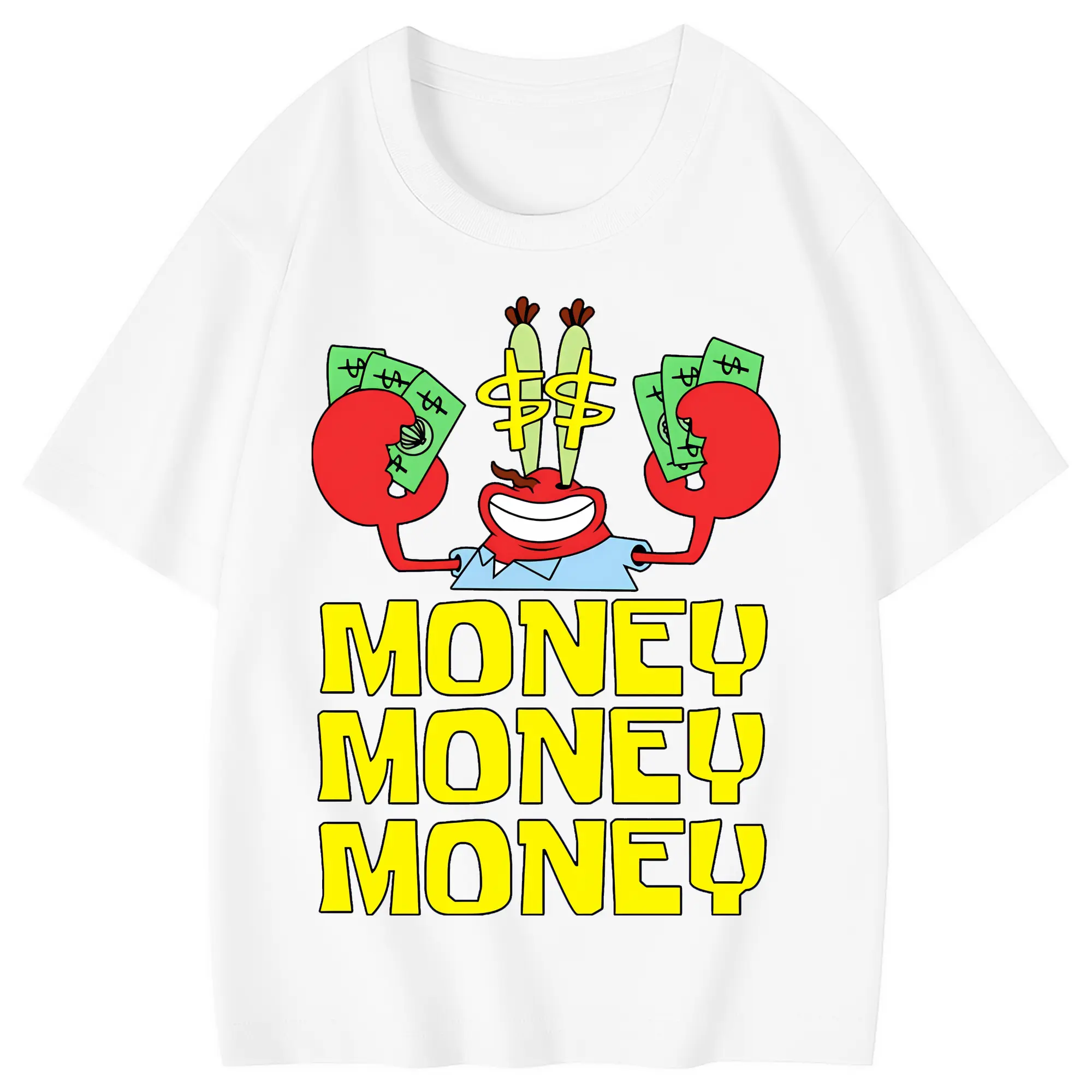 スポンジボブ グッズ ミスター・クラブ - 綿100％ キッズTシャツ ・ フロントプリント ・ 快適 通気性 ・ スポーツ カジュアル 散歩用