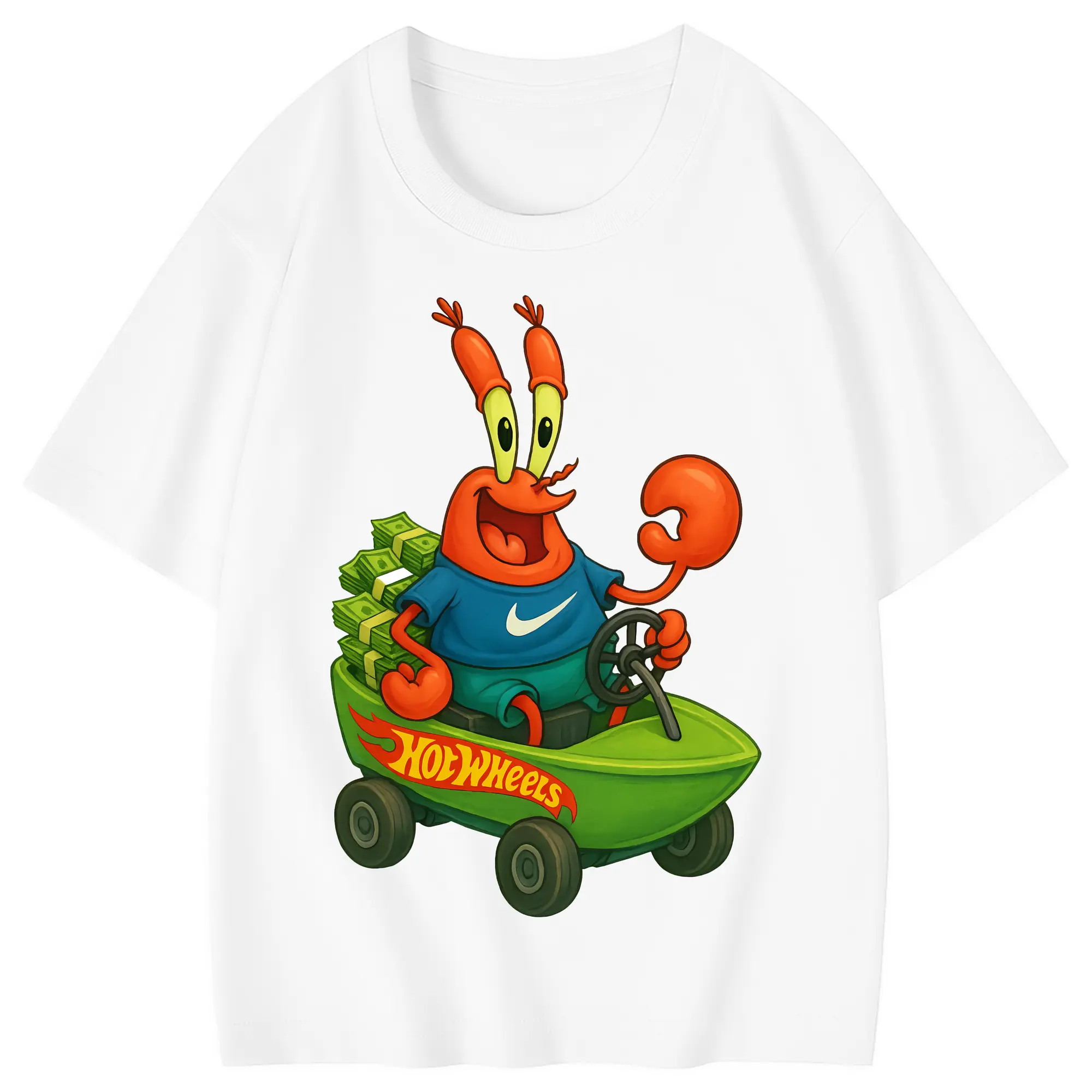 スポンジボブ グッズ ミスター・クラブ - 綿100％ キッズTシャツ ・ フロントプリント ・ 快適 通気性 ・ スポーツ カジュアル 散歩用