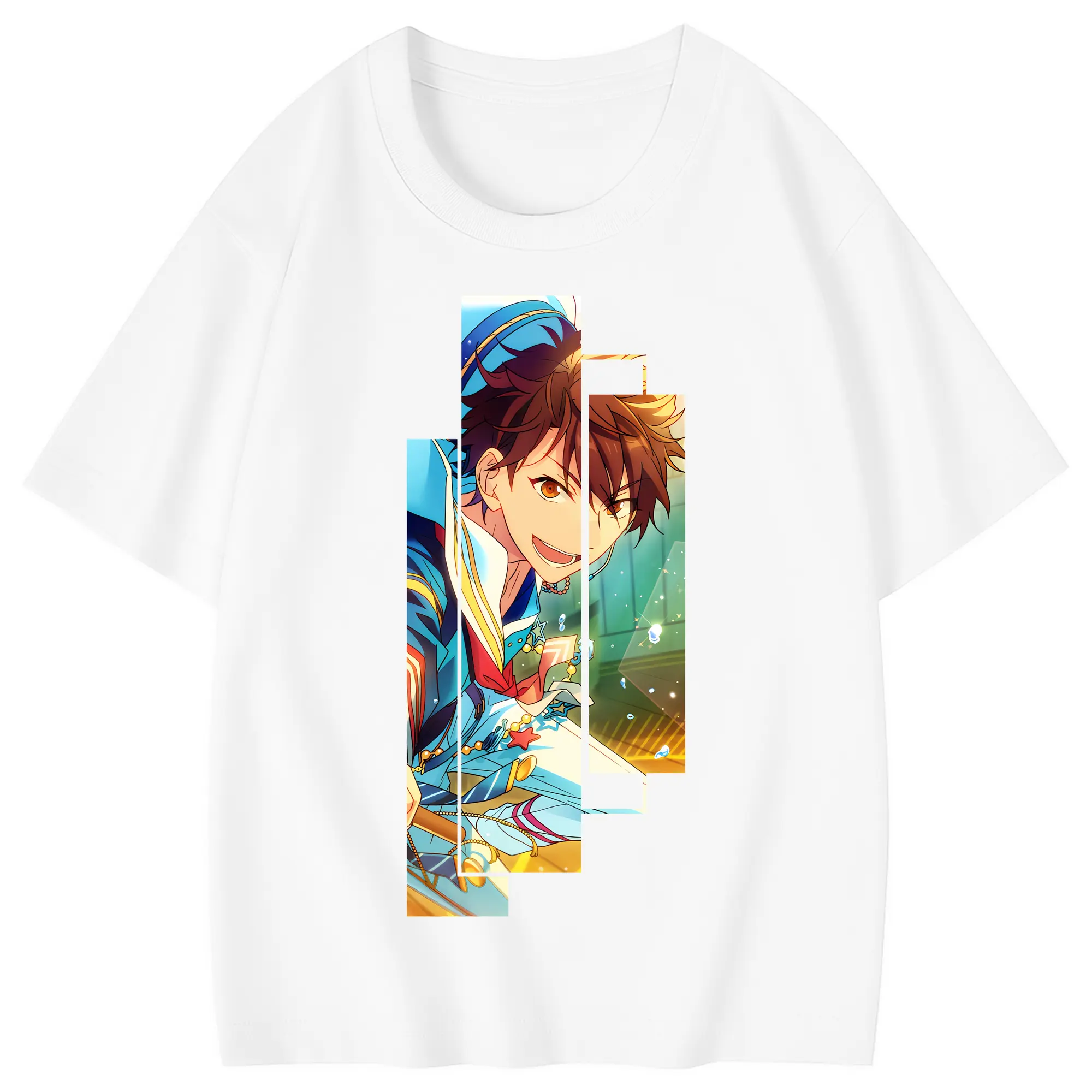 あんさん ぶる グッズ 流星隊 守沢千秋 - 綿100％ キッズTシャツ ・ フロントプリント ・ 快適 通気性 ・ スポーツ カジュアル 散歩用
