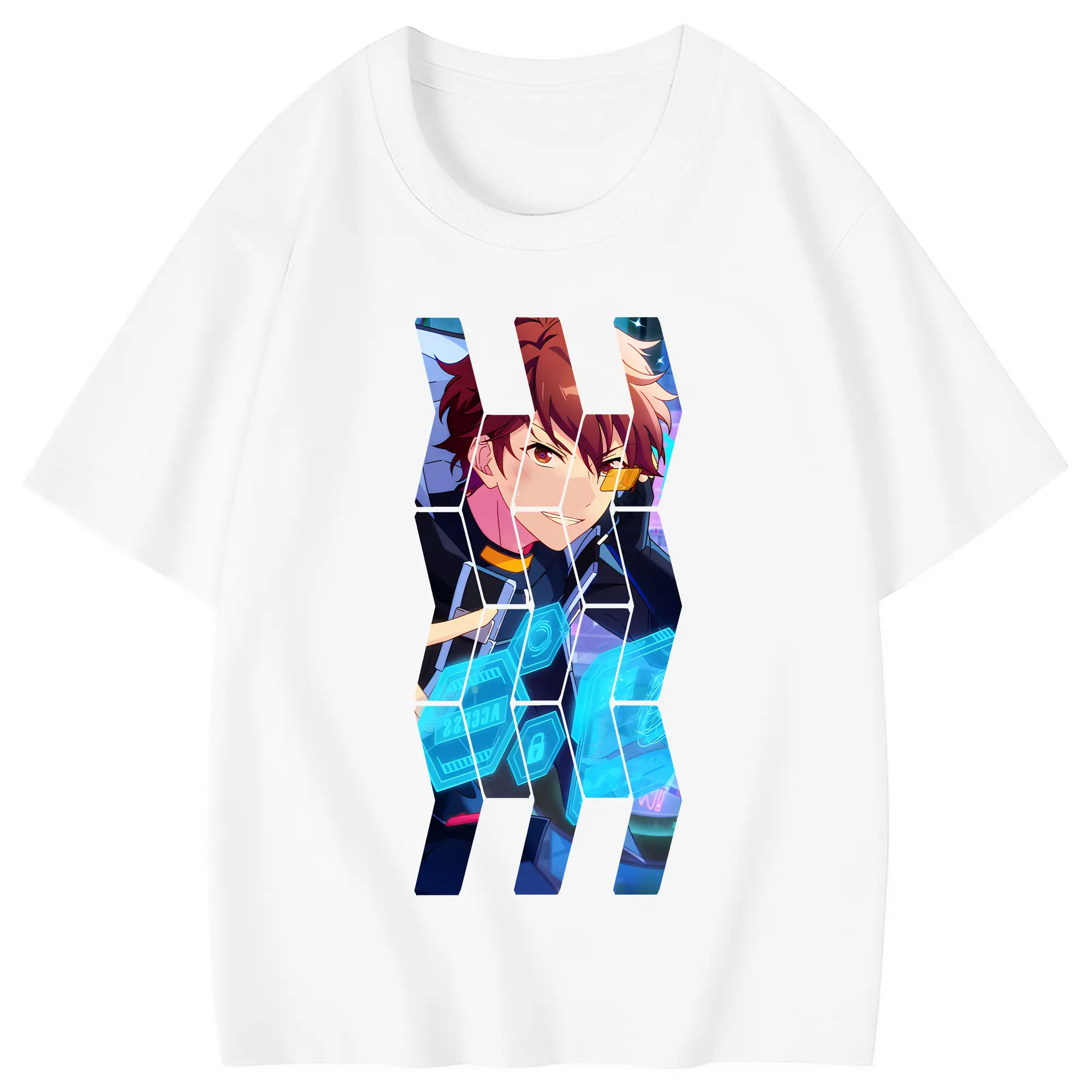 あんさん ぶる グッズ 流星隊 守沢千秋 - 綿100％ キッズTシャツ ・ フロントプリント ・ 快適 通気性 ・ スポーツ カジュアル 散歩用