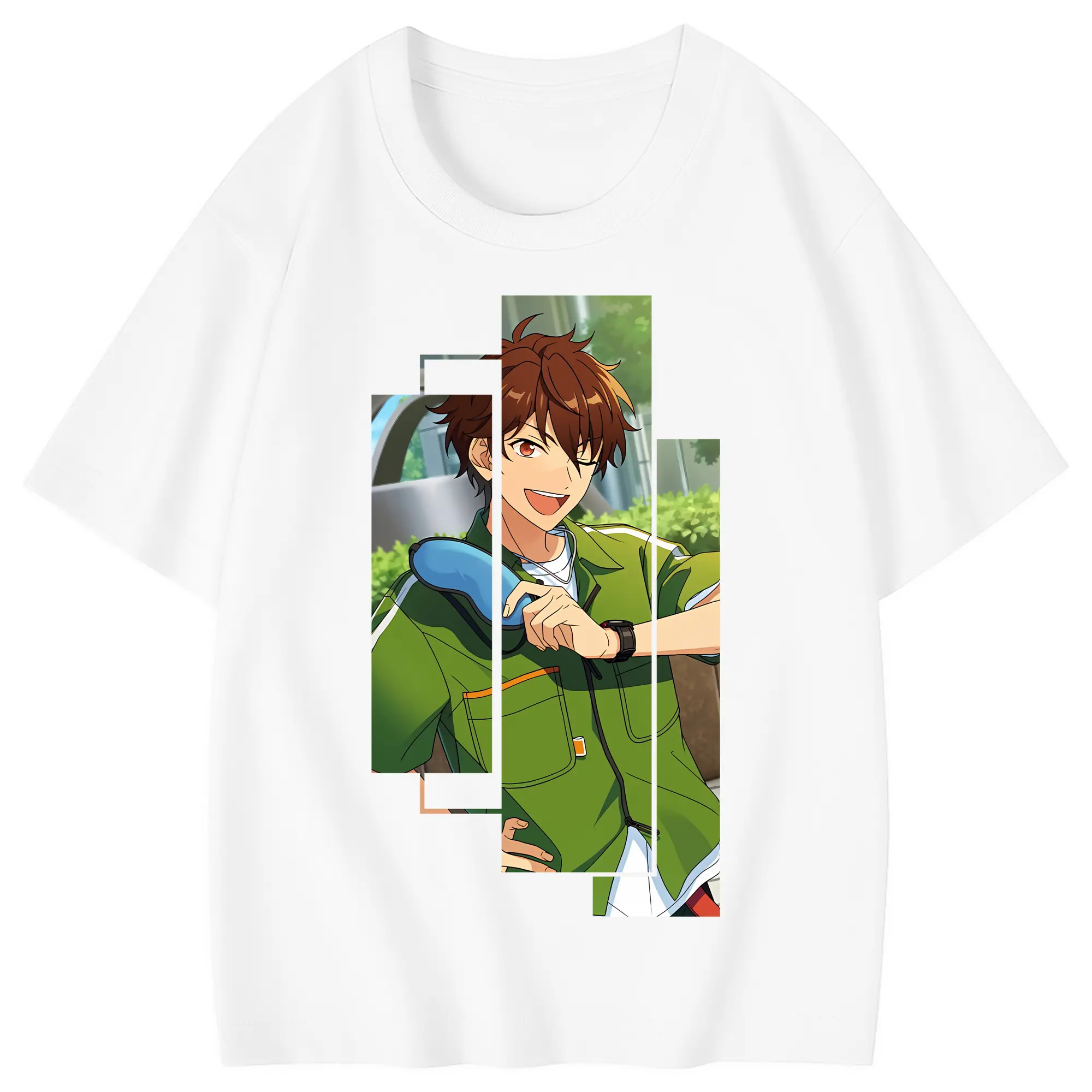 あんさん ぶる グッズ 流星隊 守沢千秋 - 綿100％ キッズTシャツ ・ フロントプリント ・ 快適 通気性 ・ スポーツ カジュアル 散歩用