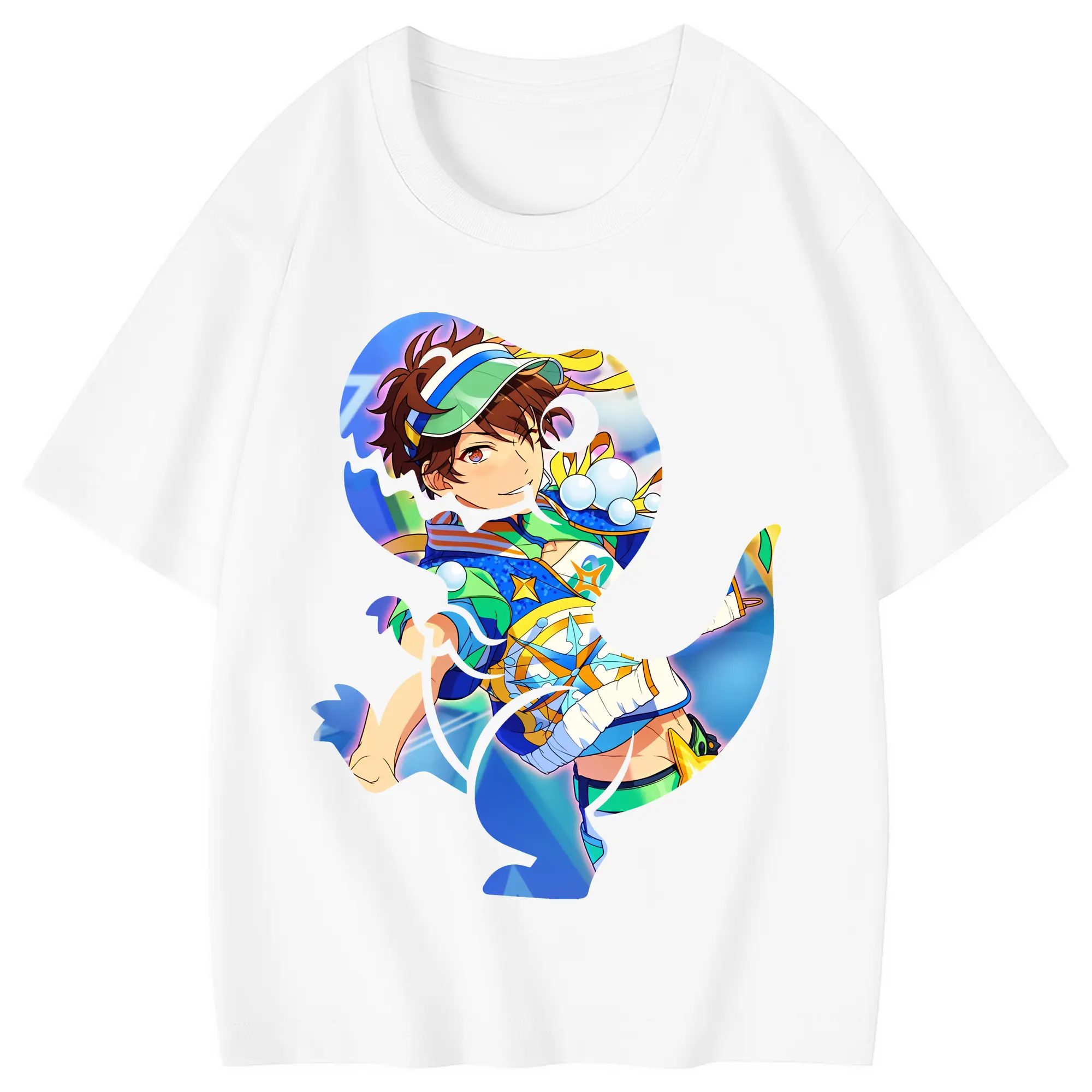 あんさん ぶる グッズ 流星隊 守沢千秋 - 綿100％ キッズTシャツ ・ フロントプリント ・ 快適 通気性 ・ スポーツ カジュアル 散歩用