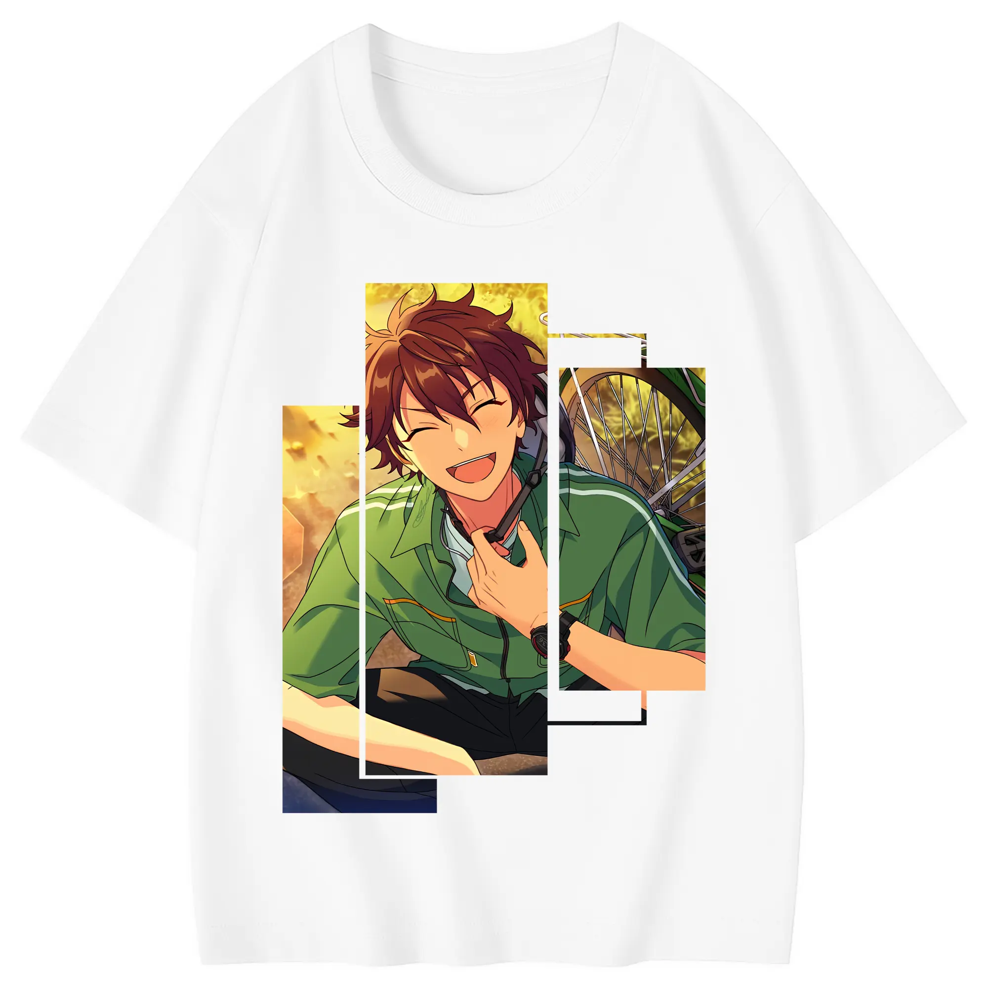 あんさん ぶる グッズ 流星隊 守沢千秋 - 綿100％ キッズTシャツ ・ フロントプリント ・ 快適 通気性 ・ スポーツ カジュアル 散歩用