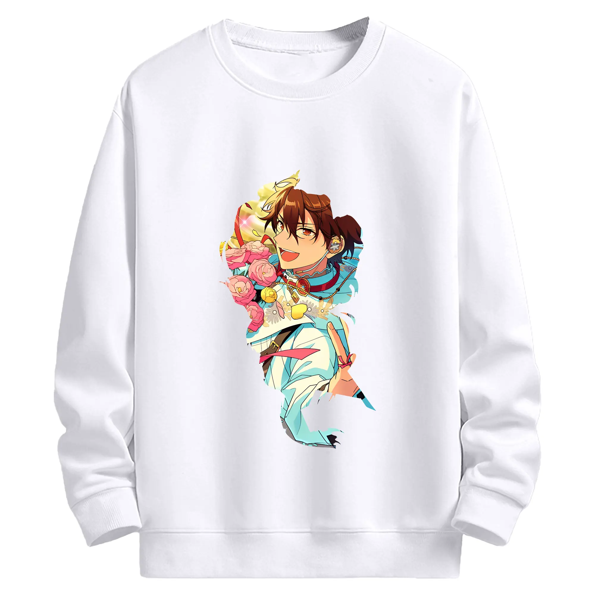 あんさん ぶる グッズ 流星隊 守沢千秋 - 高品質 クルーネック スウェット ・ コットン59％ ポリエステル41％ ・ ユニセックス 長袖 トレーナー ・ カジュアル デイリー スポーツ 散歩用