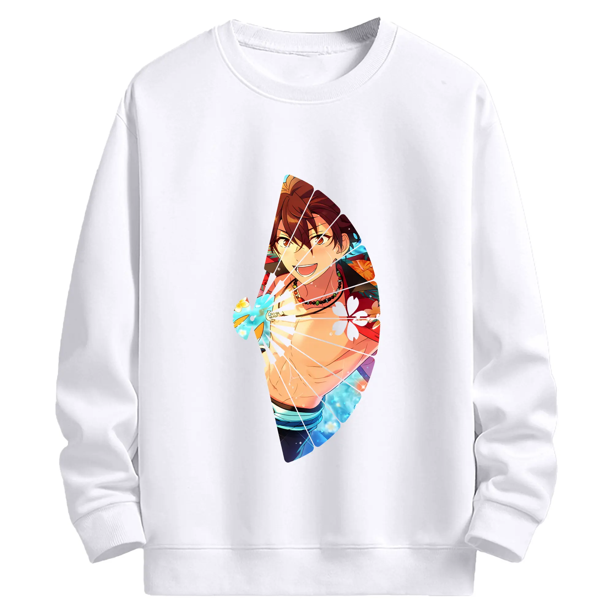 あんさん ぶる グッズ 流星隊 守沢千秋 - 高品質 クルーネック スウェット ・ コットン59％ ポリエステル41％ ・ ユニセックス 長袖 トレーナー ・ カジュアル デイリー スポーツ 散歩用