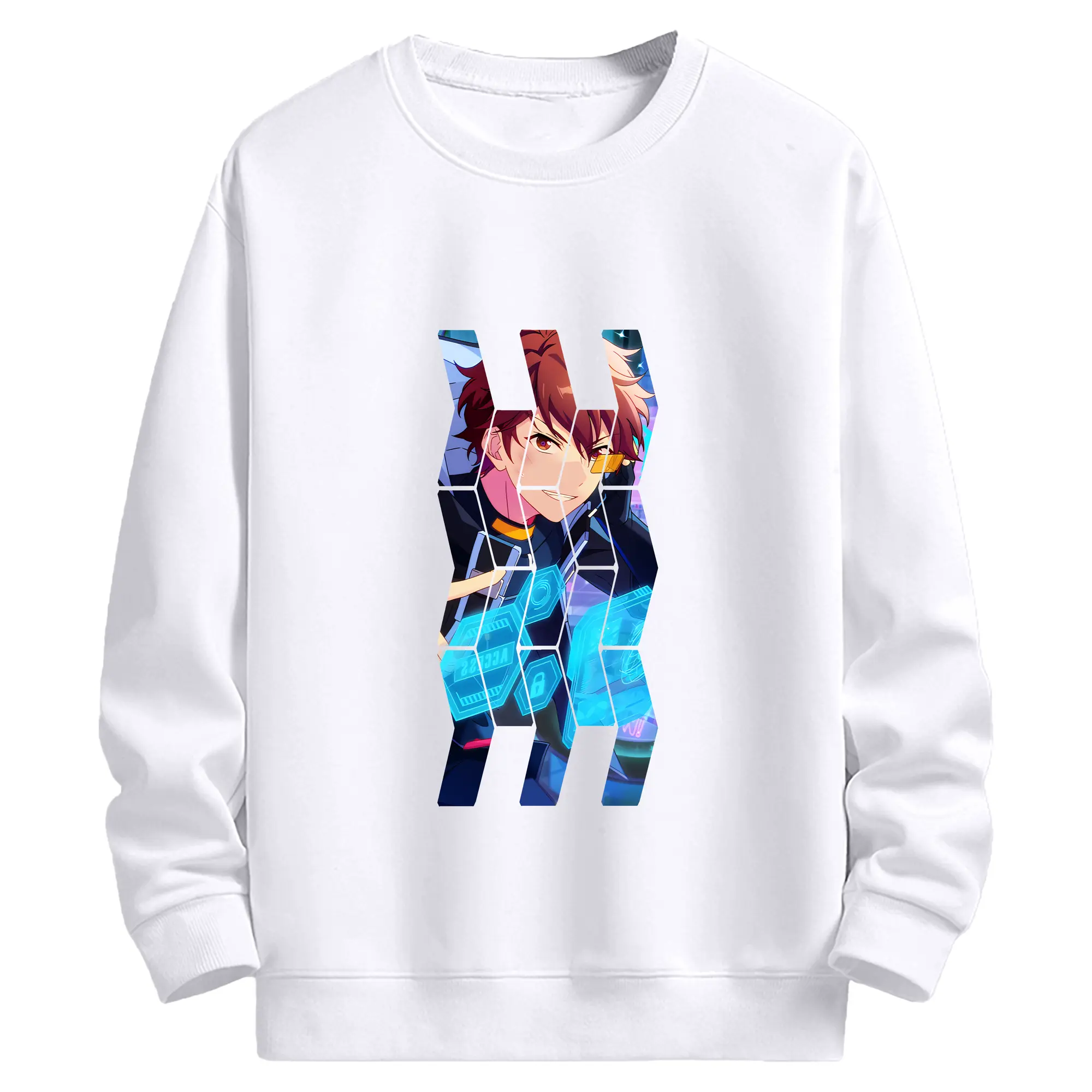 あんさん ぶる グッズ 流星隊 守沢千秋 - 高品質 クルーネック スウェット ・ コットン59％ ポリエステル41％ ・ ユニセックス 長袖 トレーナー ・ カジュアル デイリー スポーツ 散歩用