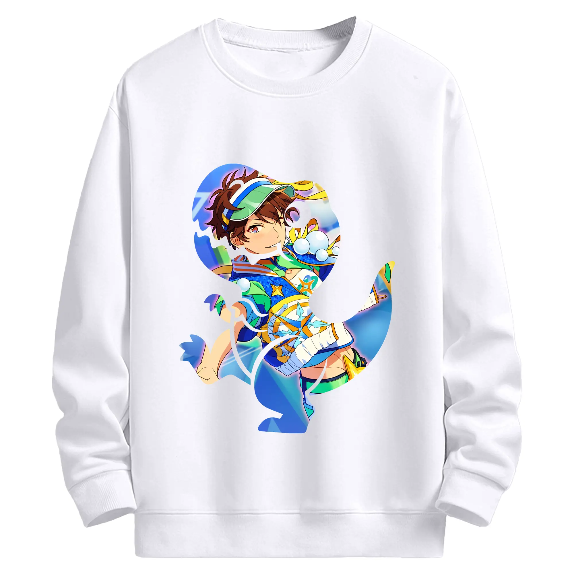 あんさん ぶる グッズ 流星隊 守沢千秋 - 高品質 クルーネック スウェット ・ コットン59％ ポリエステル41％ ・ ユニセックス 長袖 トレーナー ・ カジュアル デイリー スポーツ 散歩用