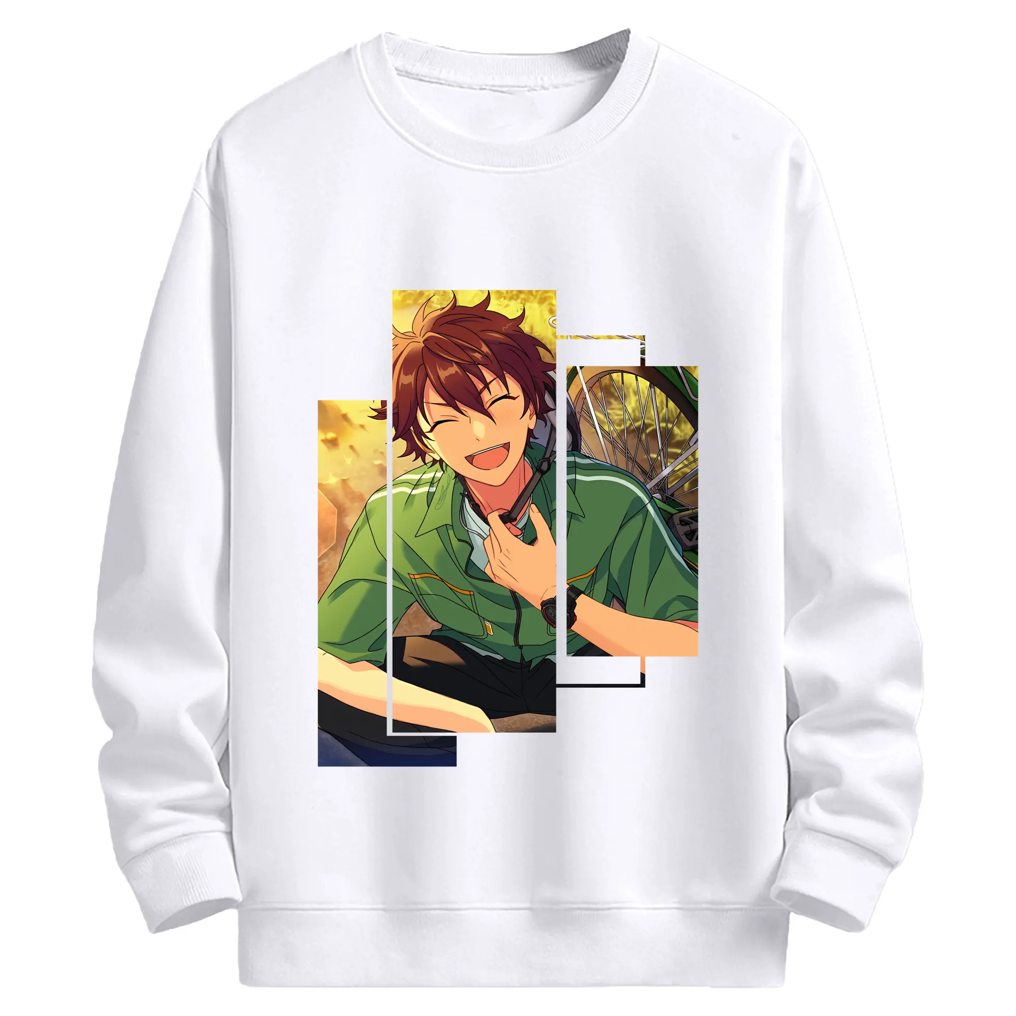 あんさん ぶる グッズ 流星隊 守沢千秋 - 高品質 クルーネック スウェット ・ コットン59％ ポリエステル41％ ・ ユニセックス 長袖 トレーナー ・ カジュアル デイリー スポーツ 散歩用