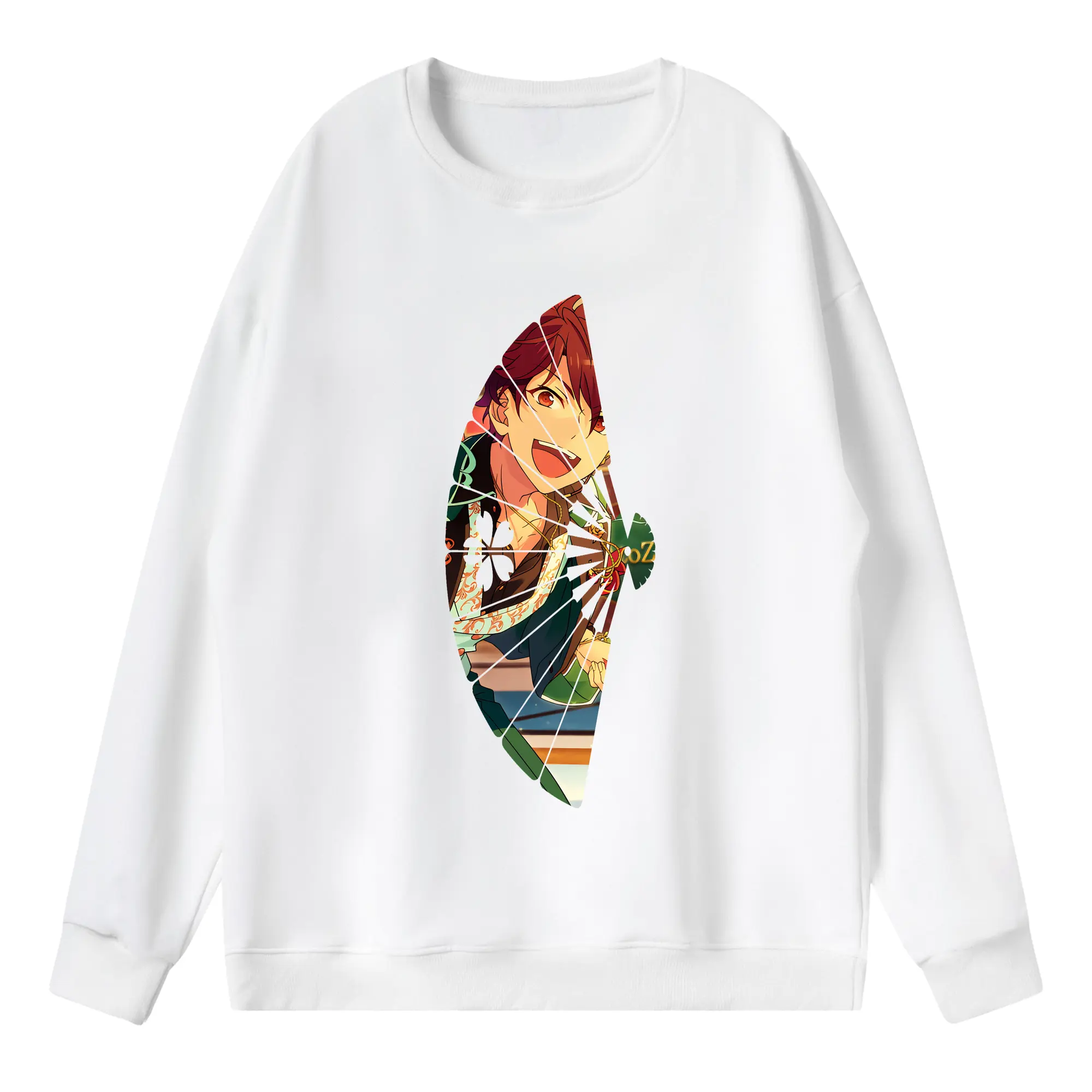 あんさん ぶる グッズ 流星隊 守沢千秋 - 薄手 クルーネック スウェット 裏毛260g · ポリエステル 春秋向け カジュアル 男女兼用 · トレーナー デイリー スポーツ 散歩に最適